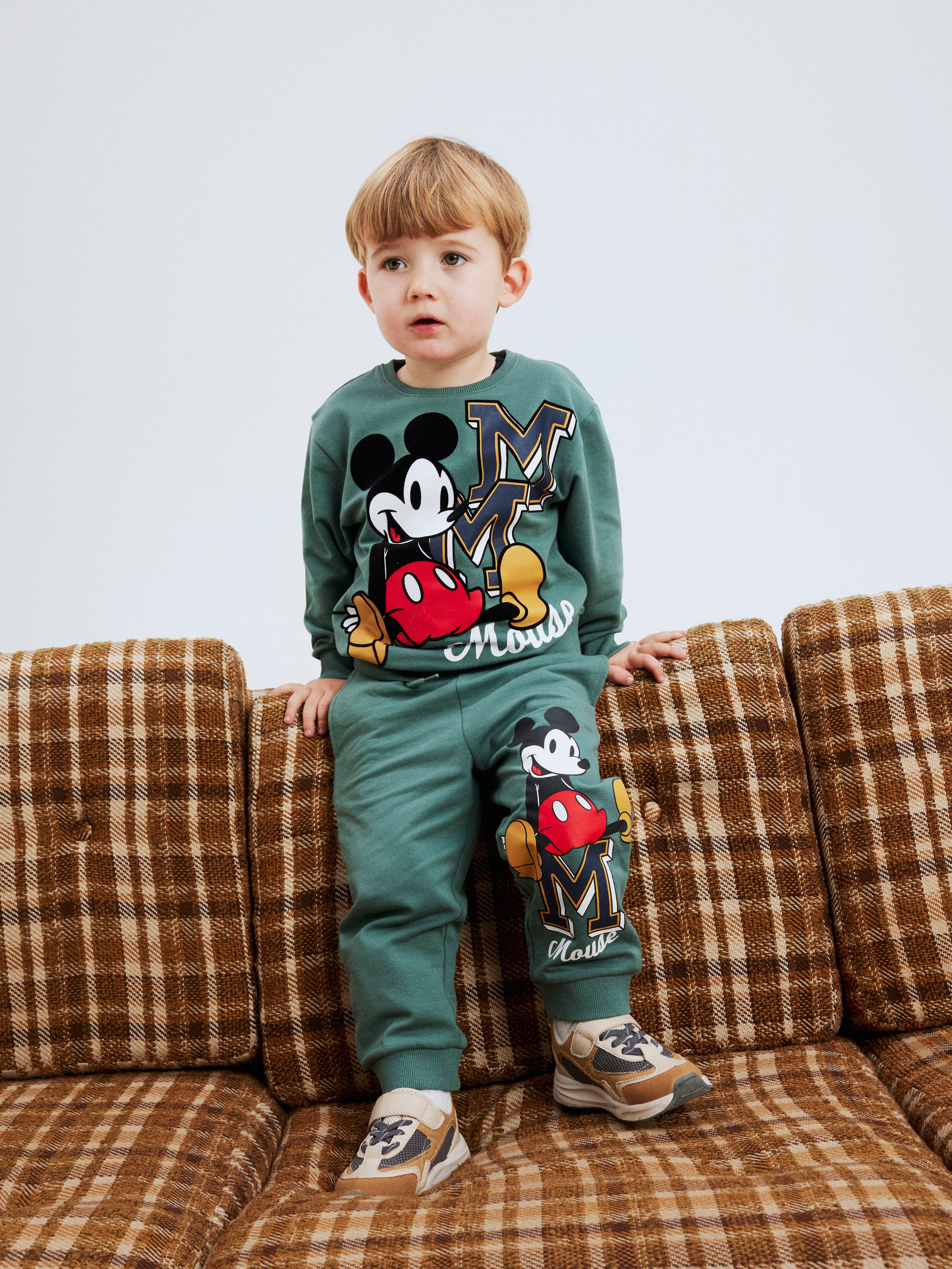 Name It Nayel Mickey Mouse sweat pants - Dark Forest