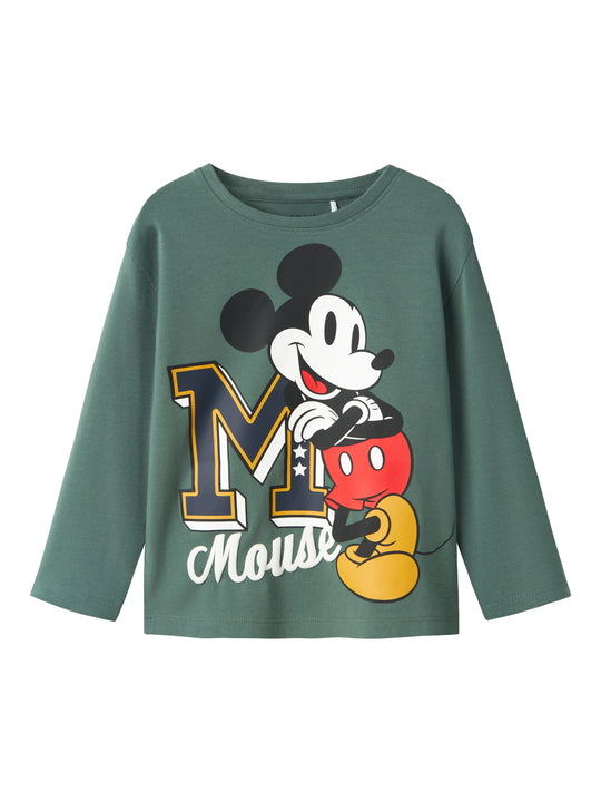 Name It Nayel Mickey Mouse sweat shirt- Dark Forest