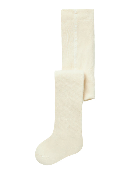 Lil Atelier Ilso Ana Pointelle Strømpebukser - Turtledove