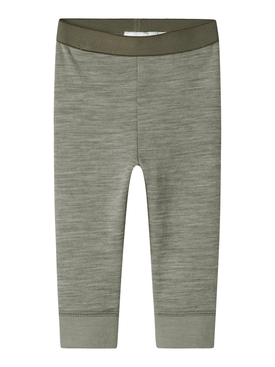 Name It Wuppo Wool Longjohn - Dried Sage