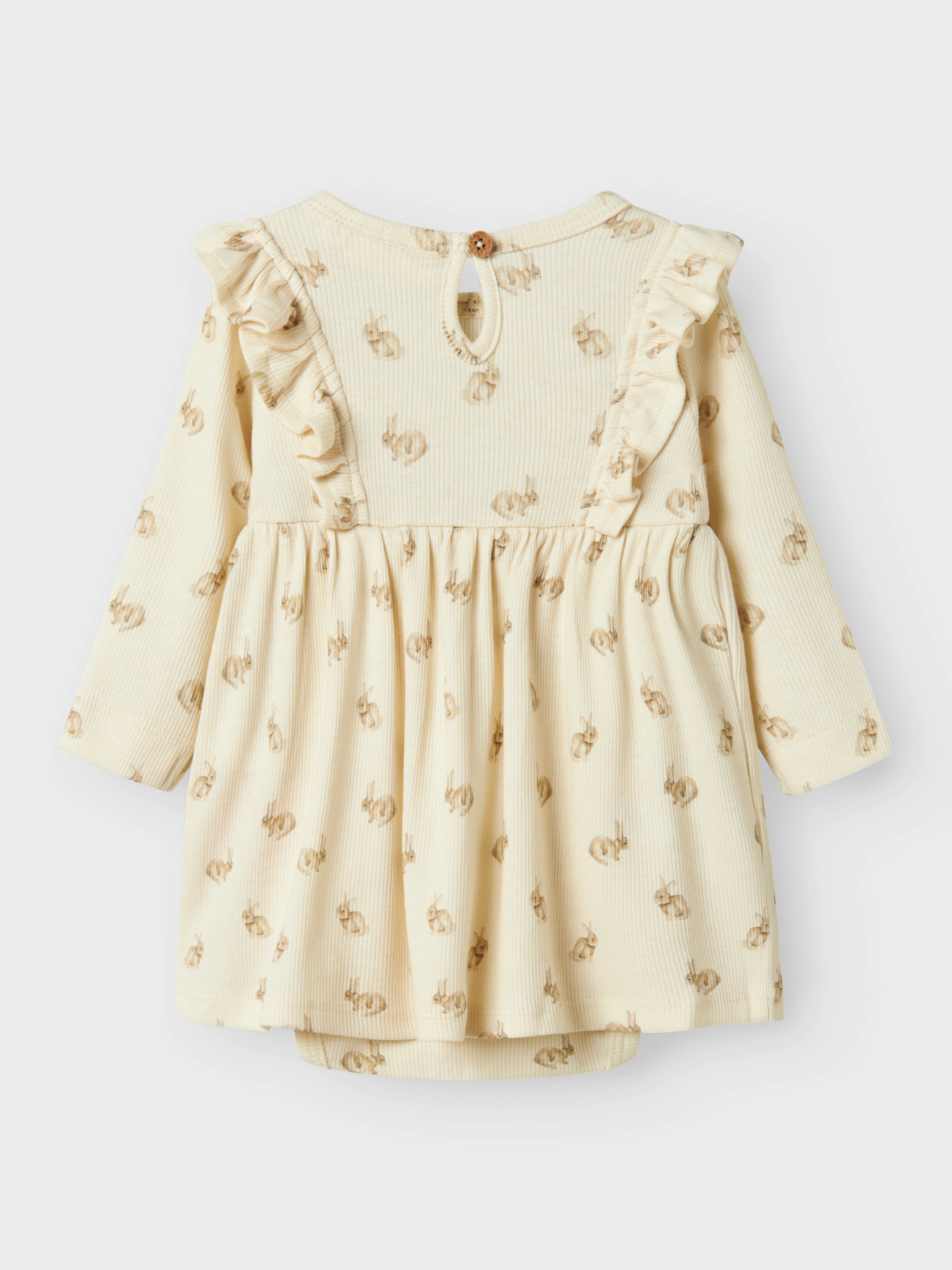 Lil Atelier Lavo Emo bodydress - Turtledove/Rabbit