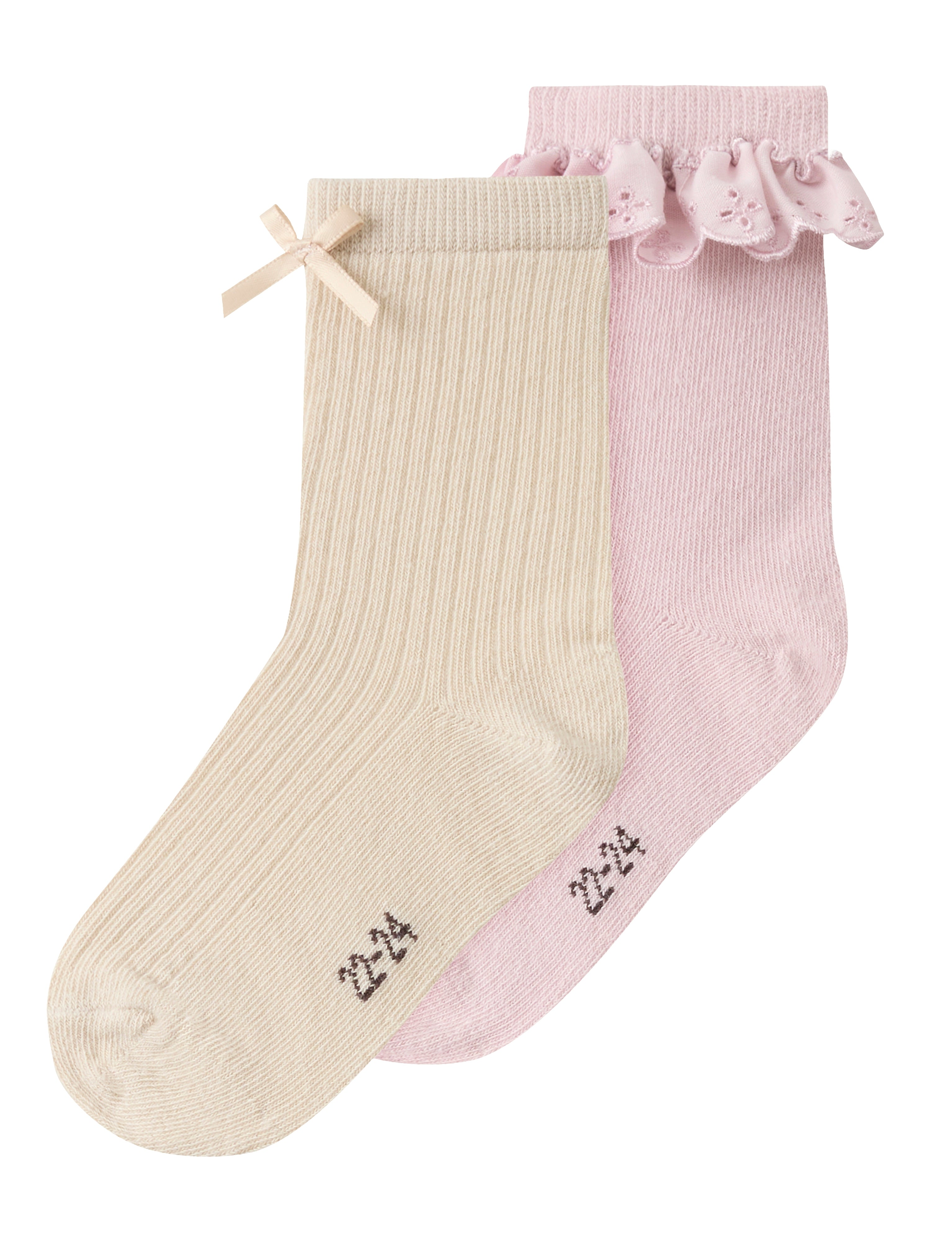 Name It Kenna 2 pack strømper - Burnished Lilac Peyote