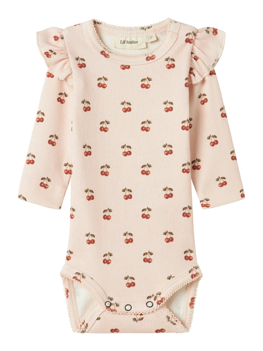 Lil Atelier Lavo Eve Body NOOS - Silver Peony/Cherry