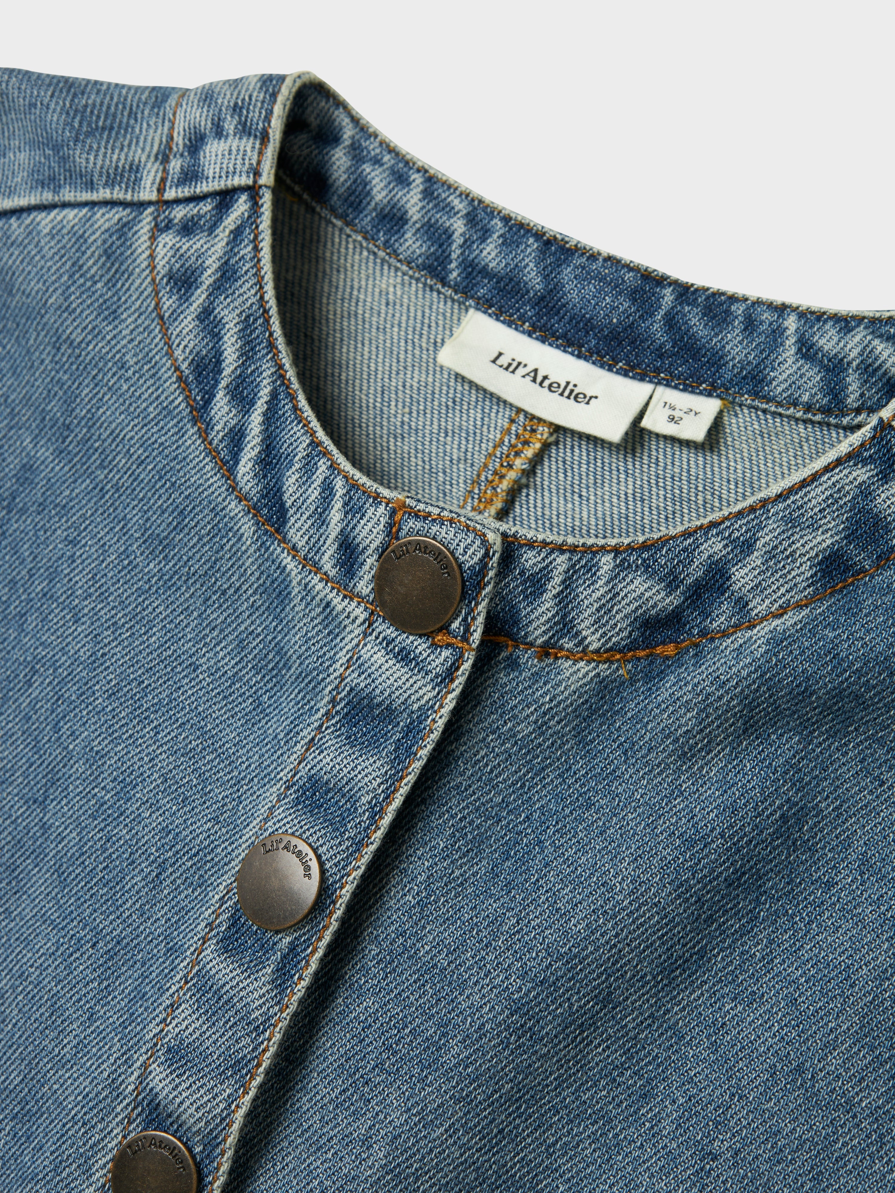 Lil Atelier Karole Denim Shirt - Medium Blue Denim