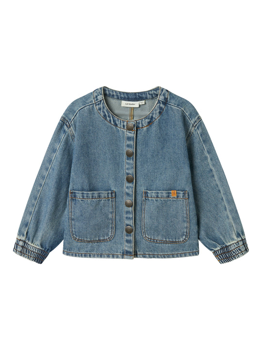 Lil Atelier Karole Denim Shirt - Medium Blue Denim