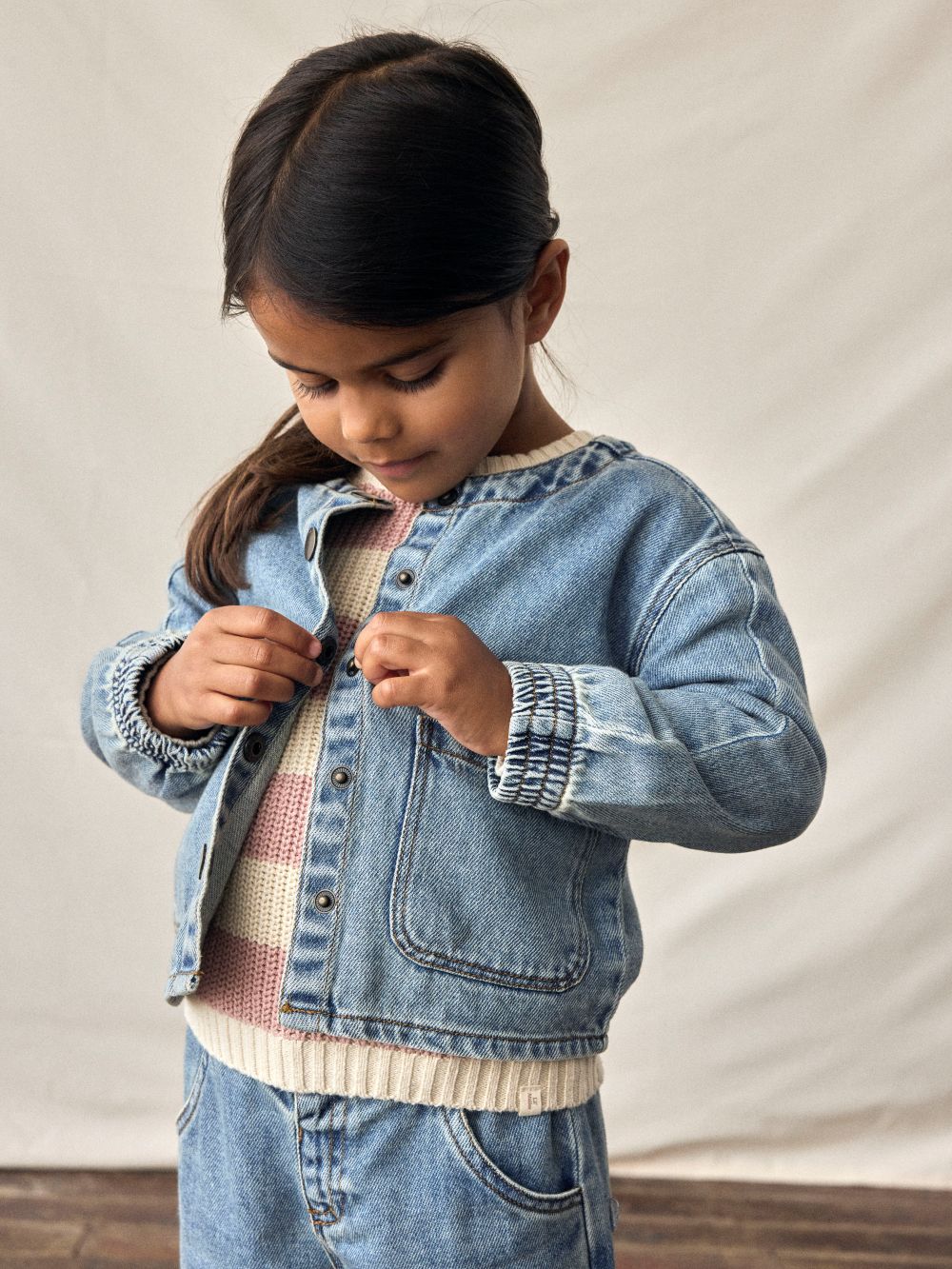 Lil Atelier Karole Denim Shirt - Medium Blue Denim