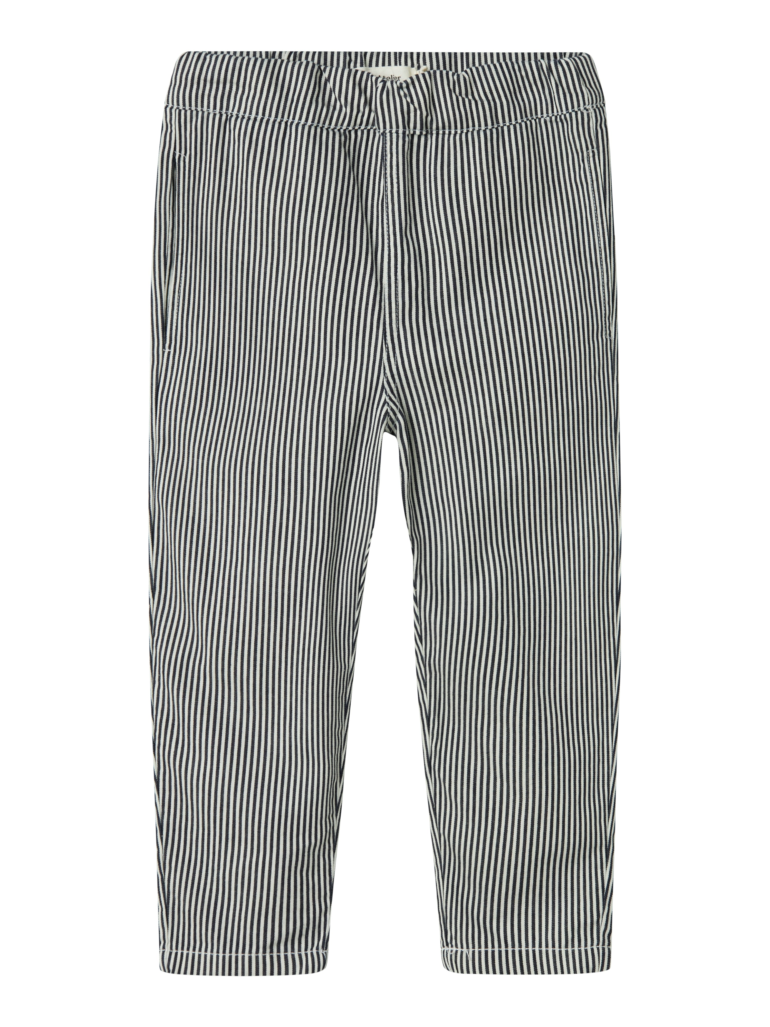 Lil Atelier Kasper Loose Twill Pants - Dark Blue Denim