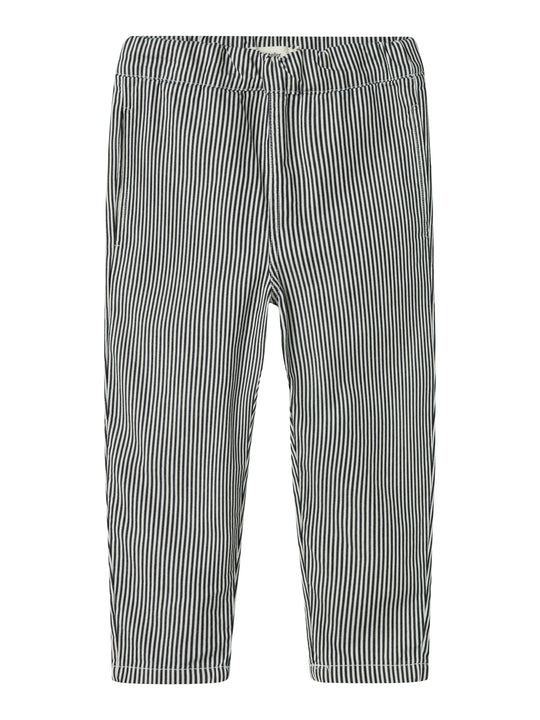 Lil Atelier Kasper Loose Twill Pants - Dark Blue Denim
