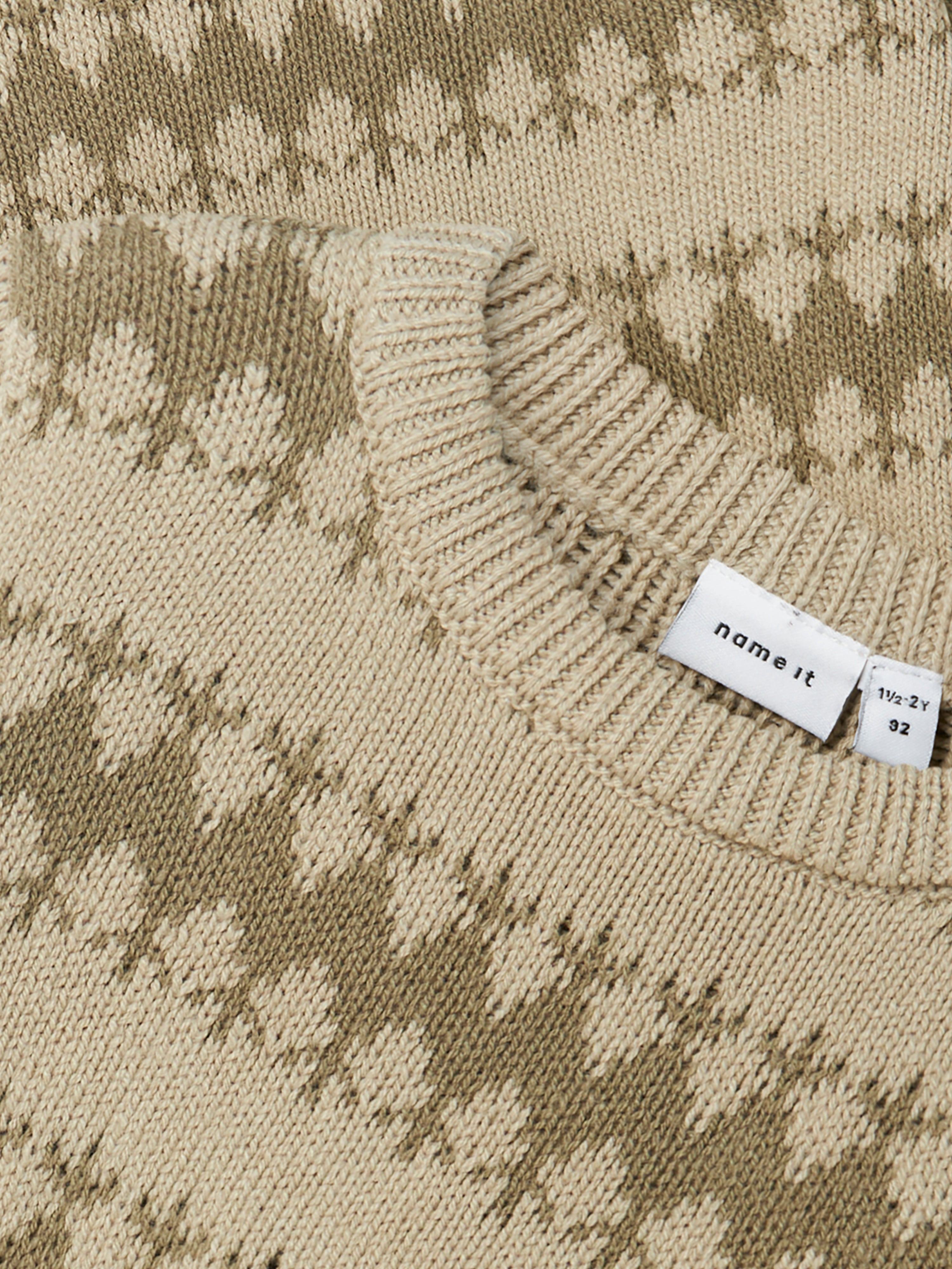 Name It Oscar Knit - Island Fossil/Mermaid