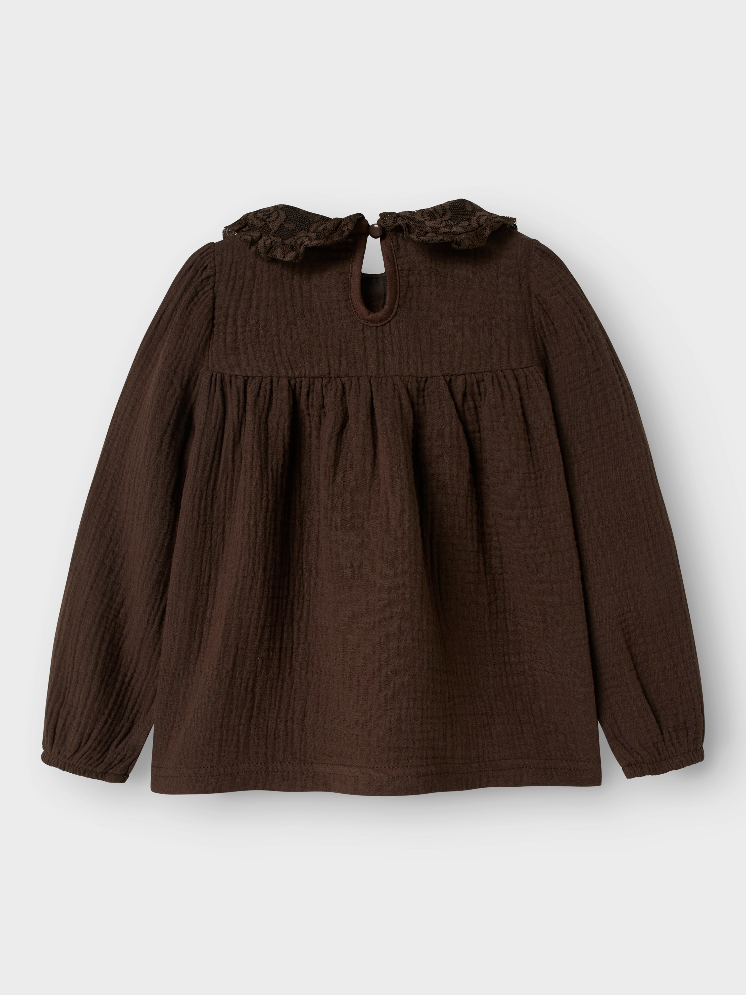Name It Olyssa LS Blouse - Seal Brown