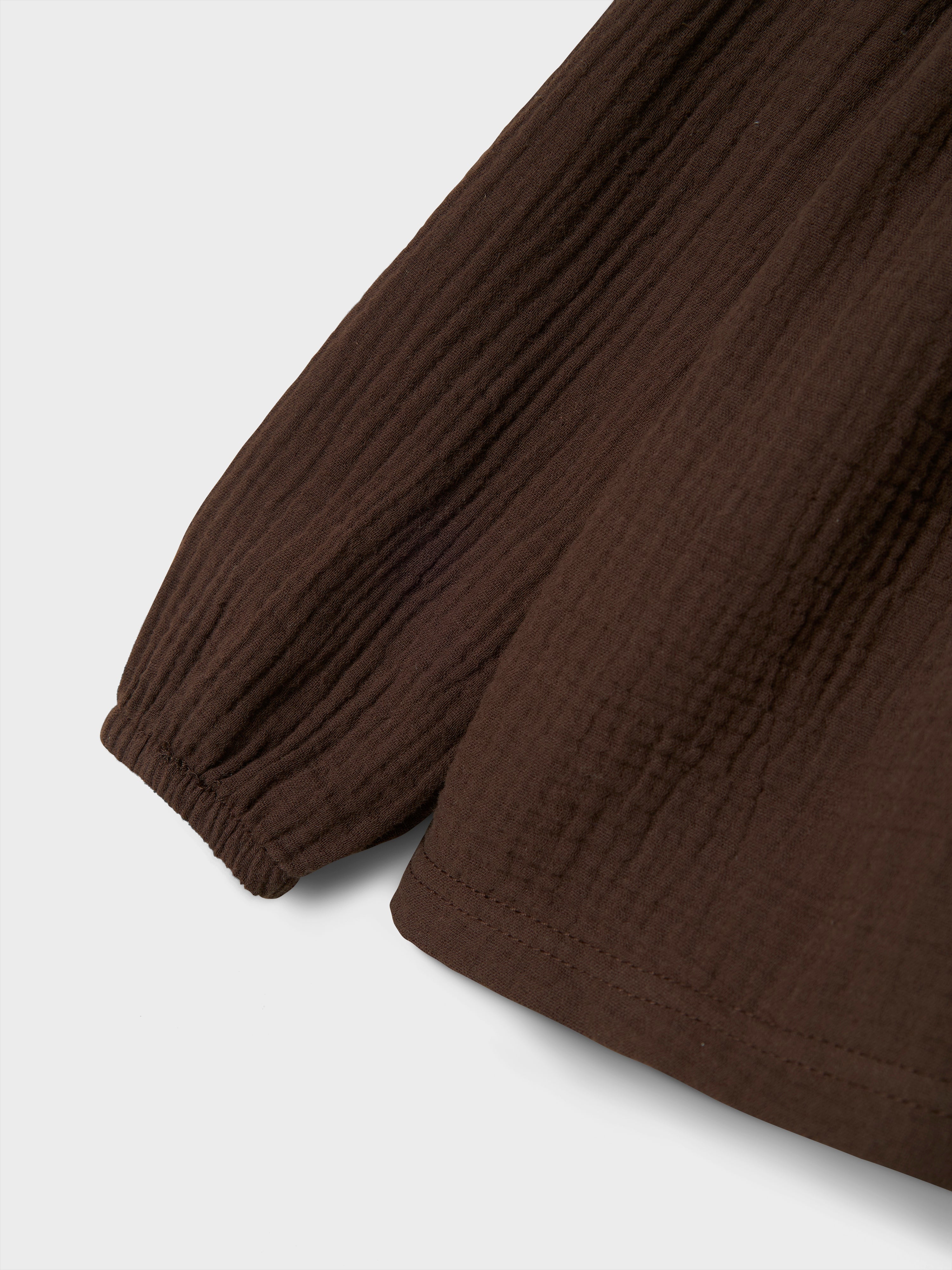 Name It Olyssa LS Blouse - Seal Brown