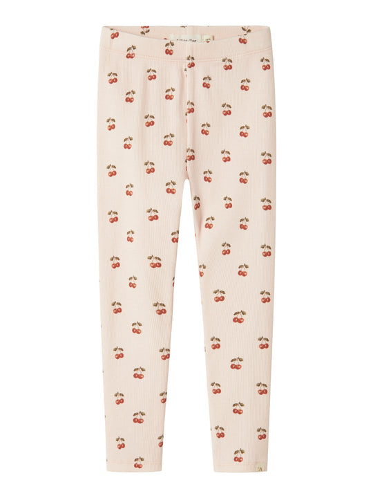 Lil Atelier Lavo Elf Leggings - Silver Peony/Cherry