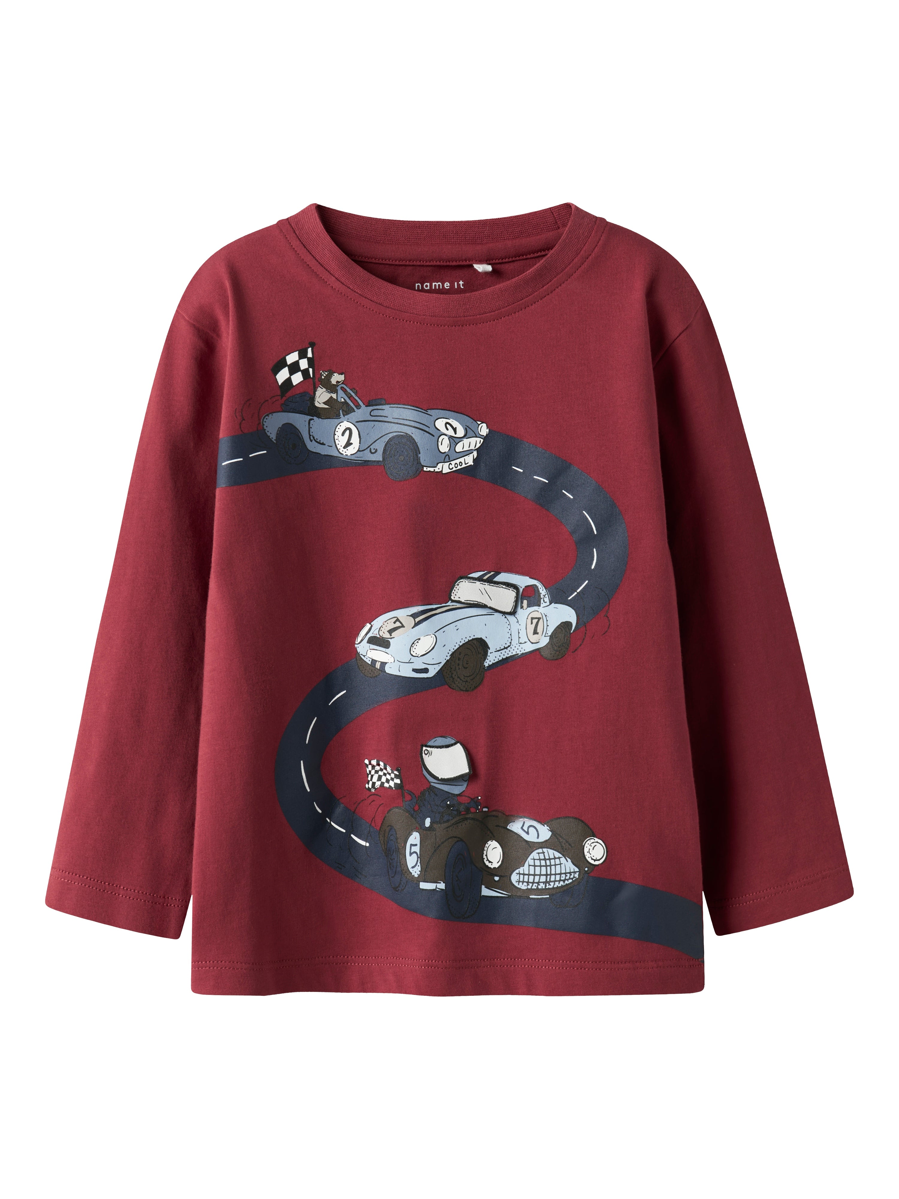 Name It Rolf LS Top - Burnt Russet