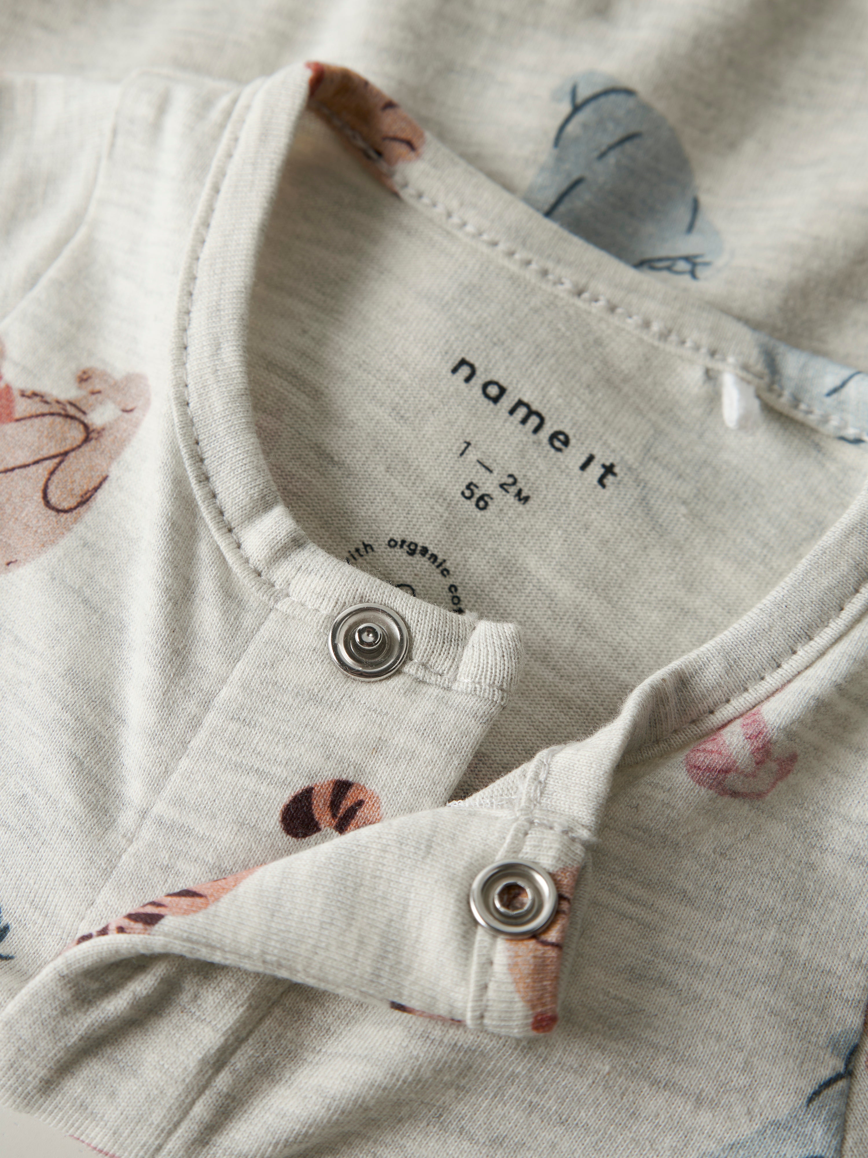 Name It Ollu Pooh Nightsuit - Peyote Melange