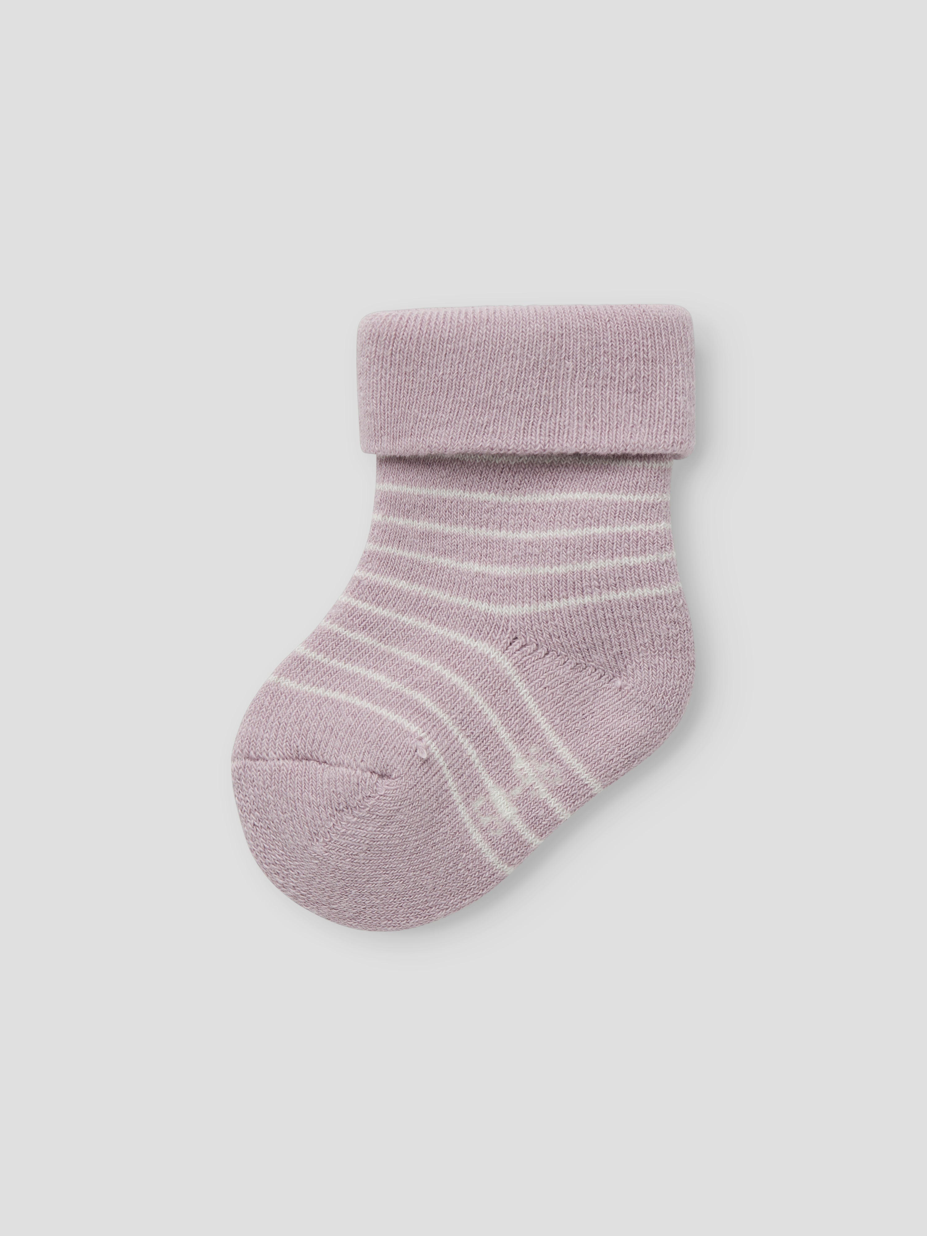 Name It Rifia Terry Frotte Strømpe - Keepsake Lilac/Cloud Dancer