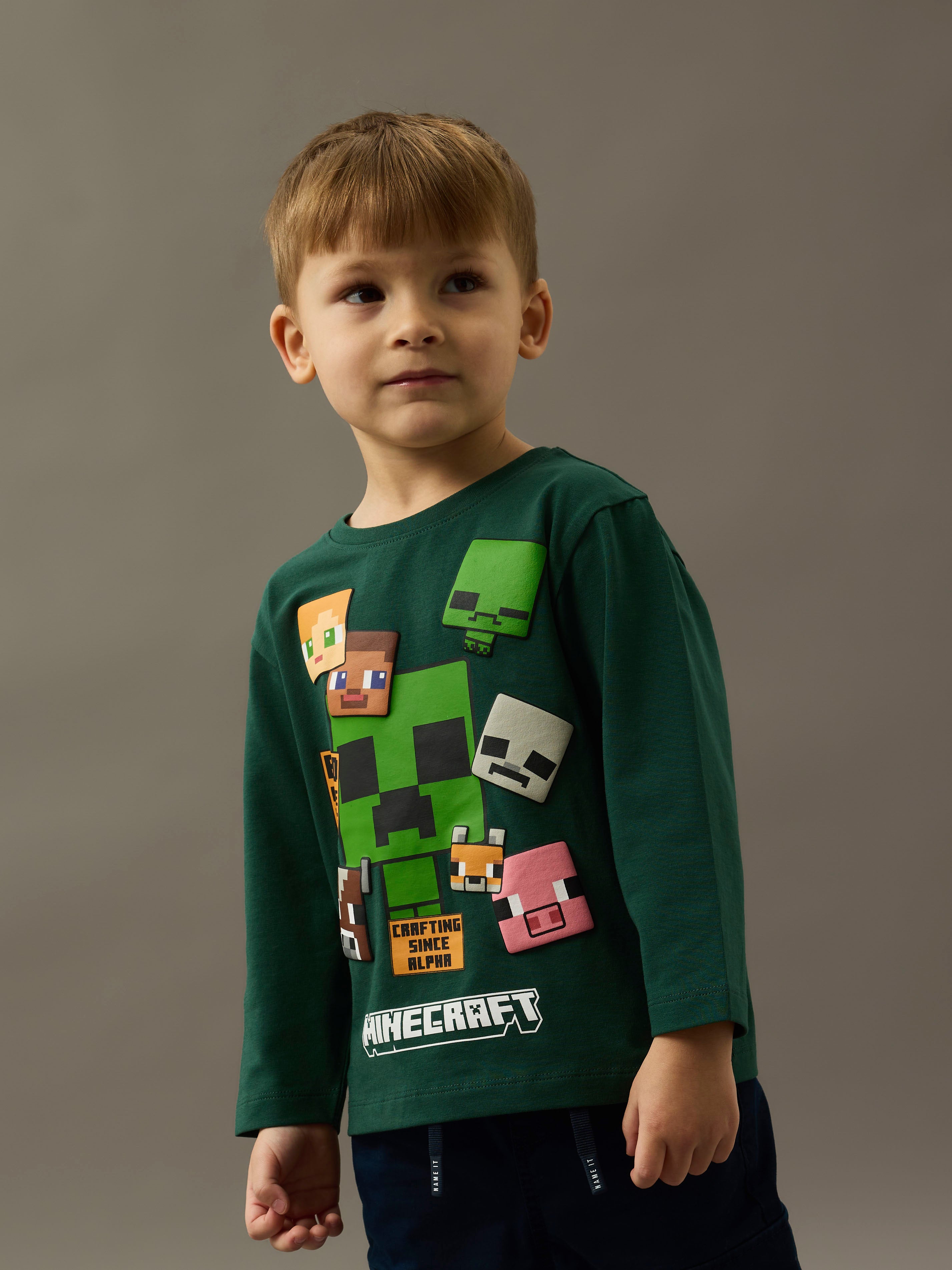 Name It Nyle Minecraft Top - Bistro Green