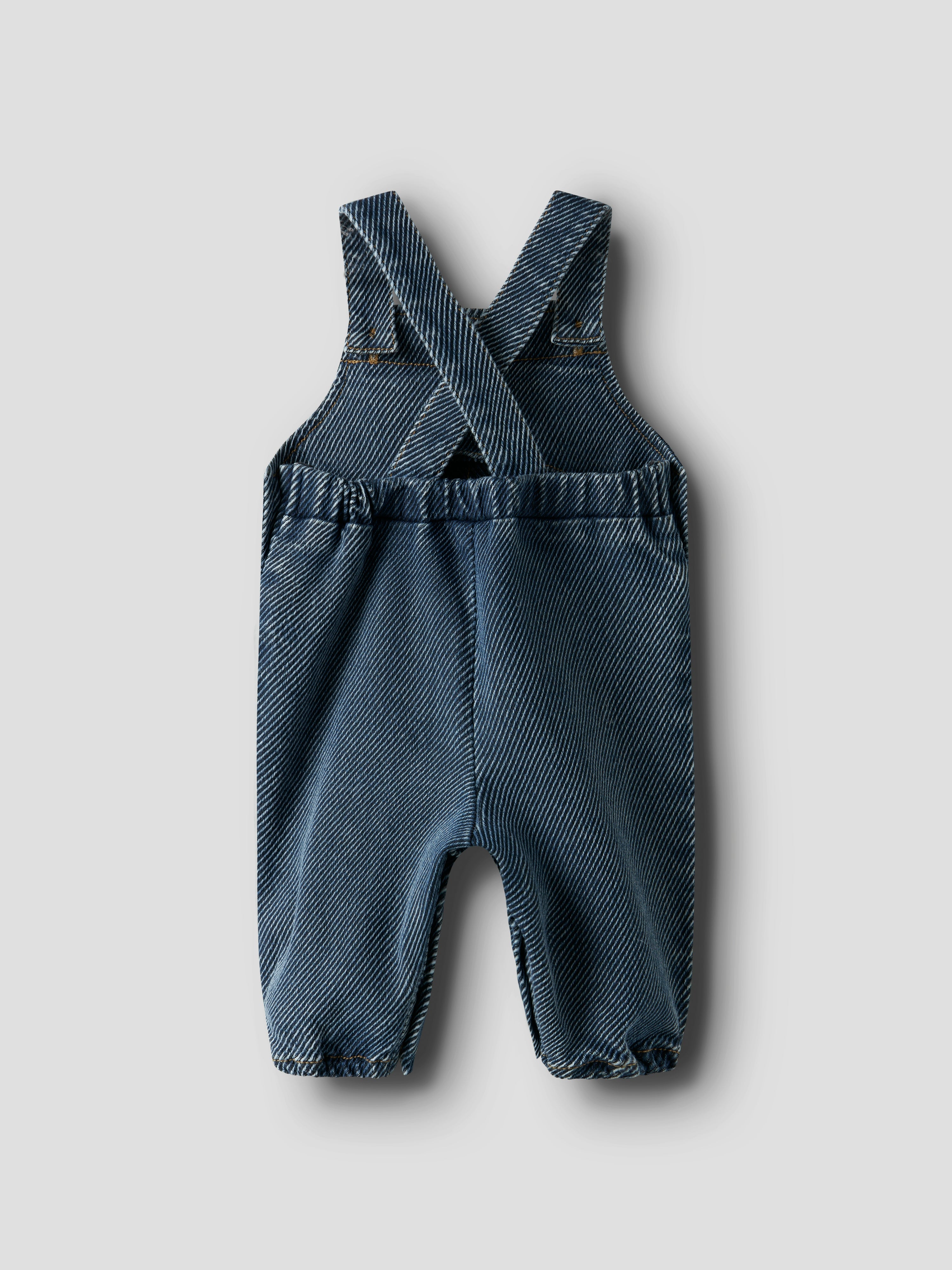 Lil Atelier Keifer Loose Denim Overall - Medium Blue Denim