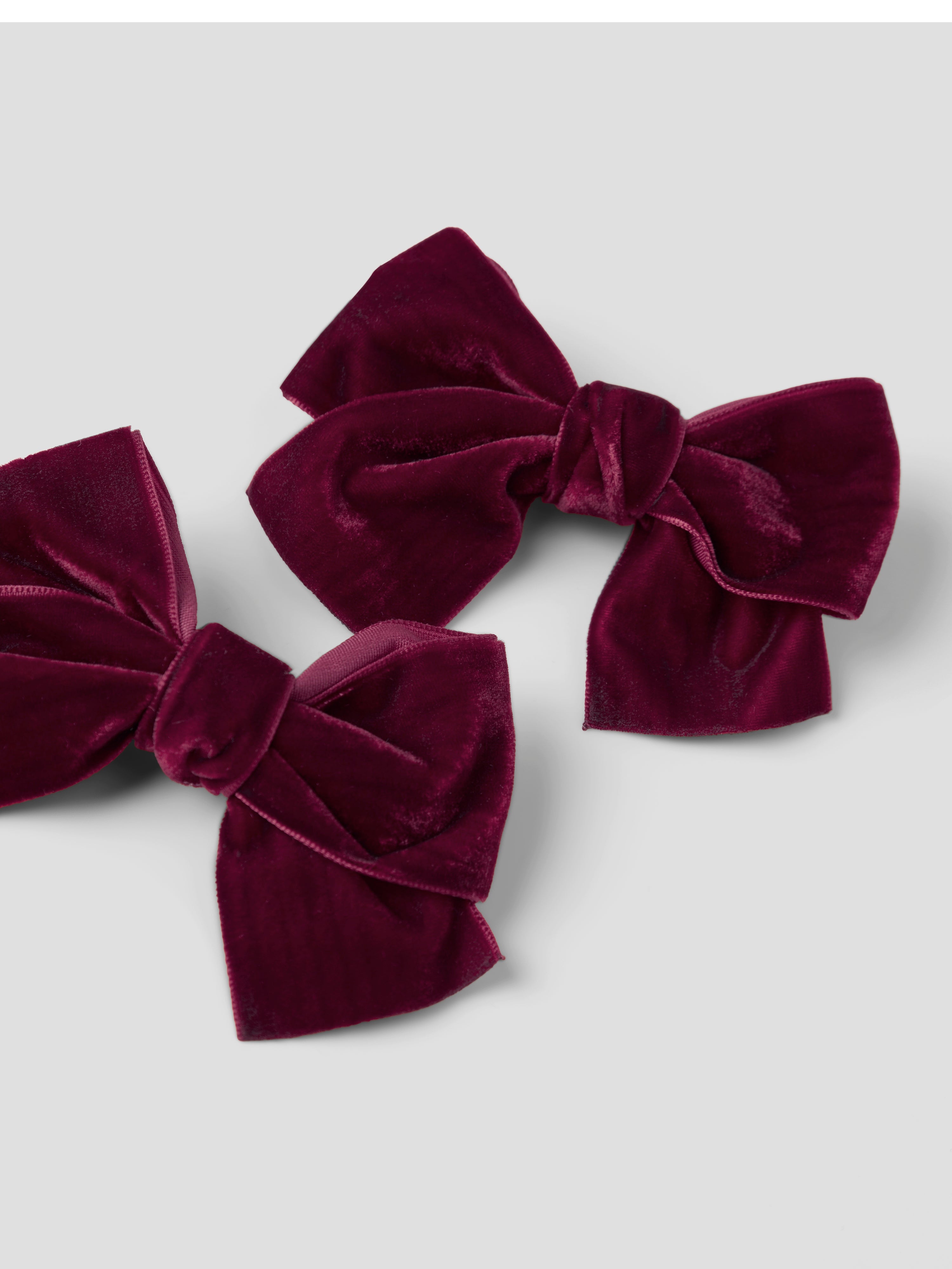 Name It Relvet 2 pak hairclips - Burgundy