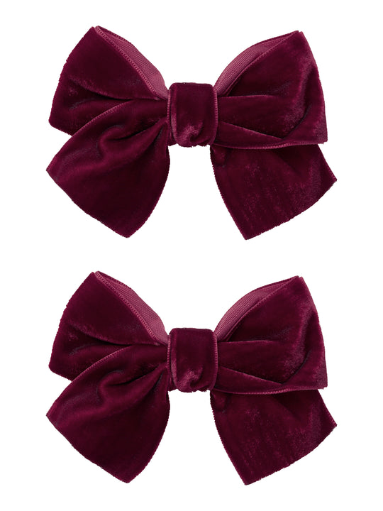 Name It Relvet 2 pak hairclips - Burgundy