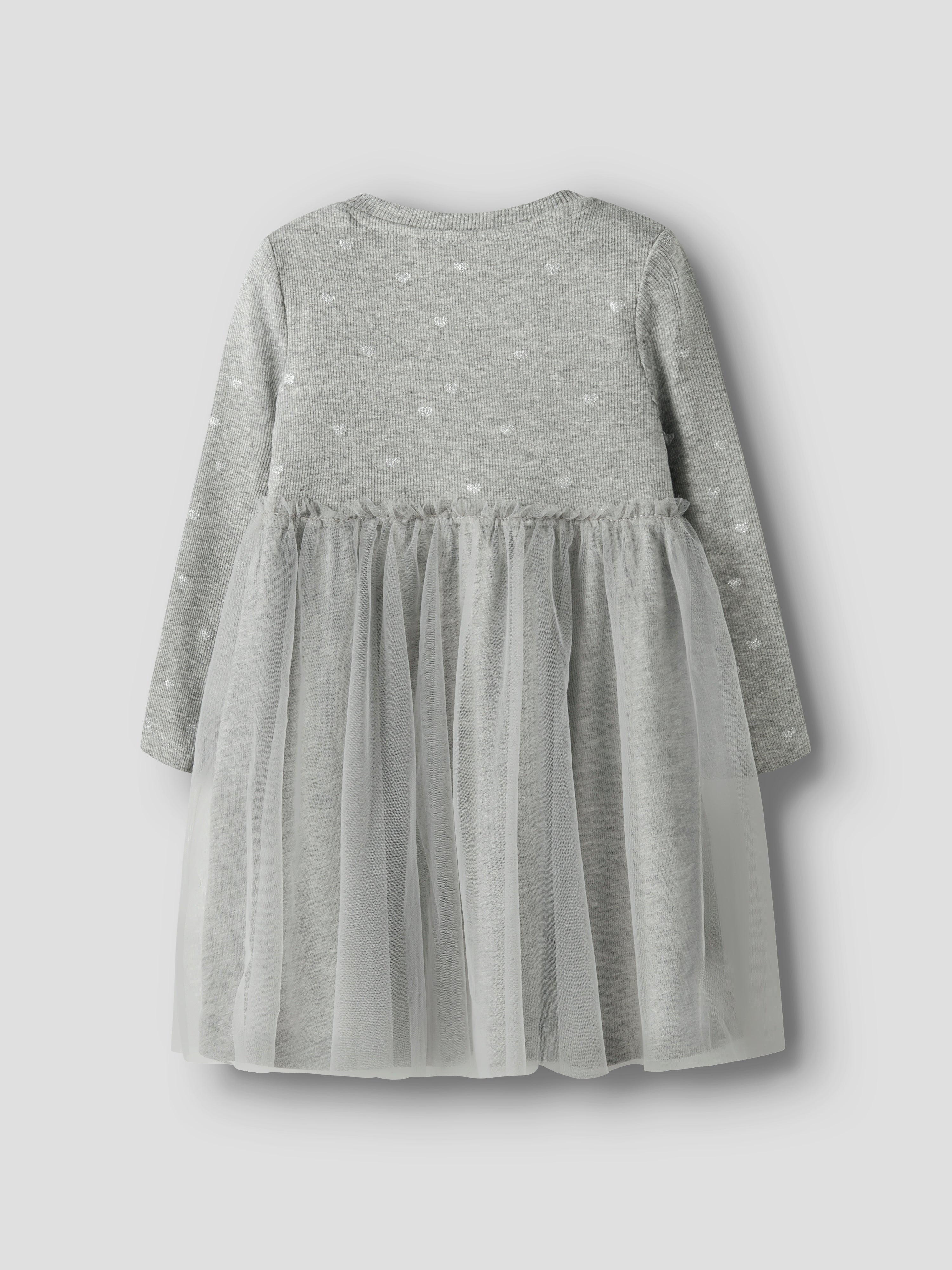Name It Nadja - LS Dress - Grey Melange