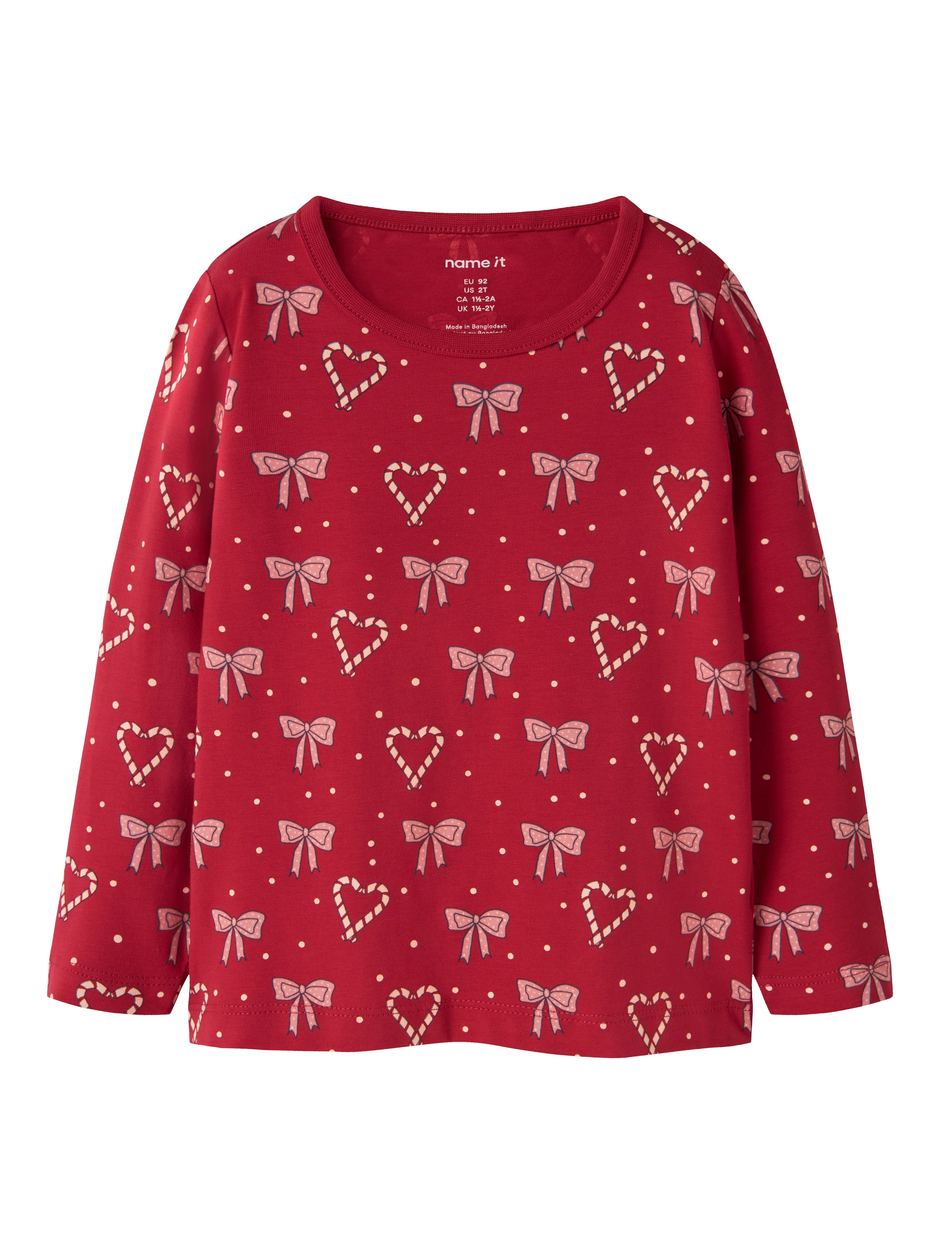 Name It Ri LS Top - Jester Red