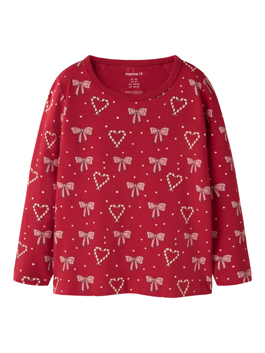 Name It Ri LS Top - Jester Red