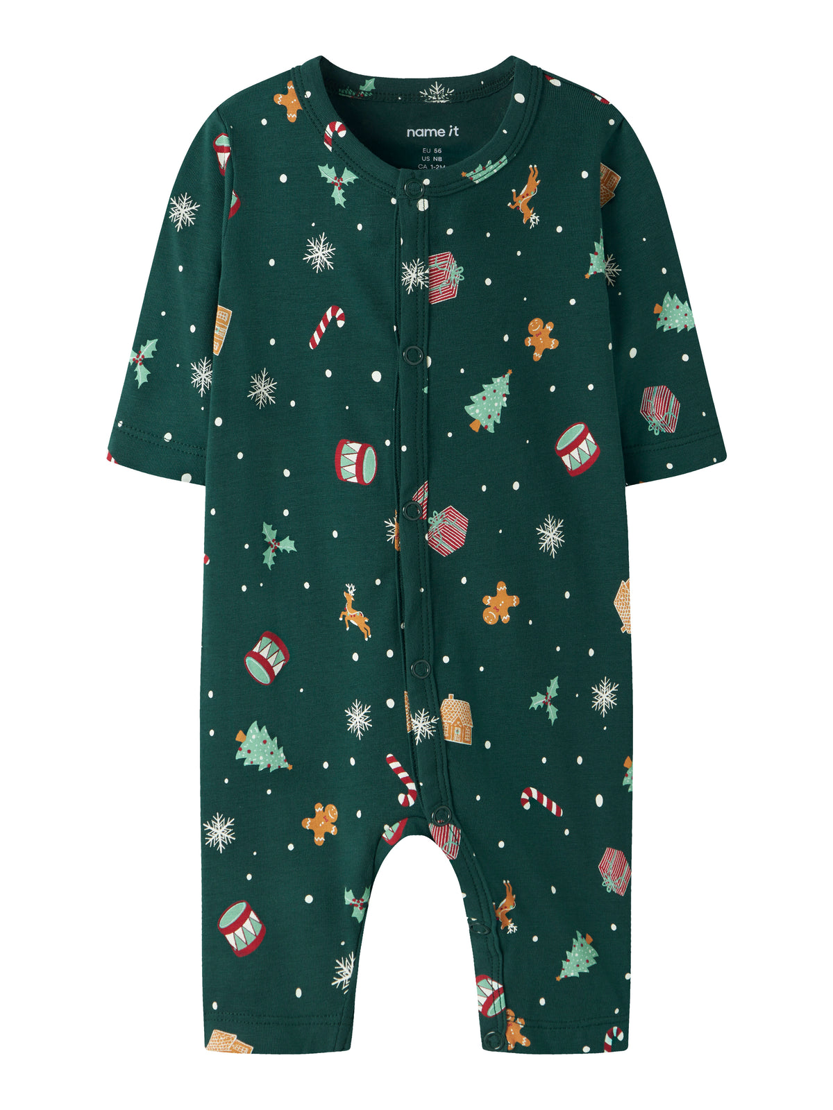 Name It Vismas - LS Nightsuit - Botanical Garden / Christmas