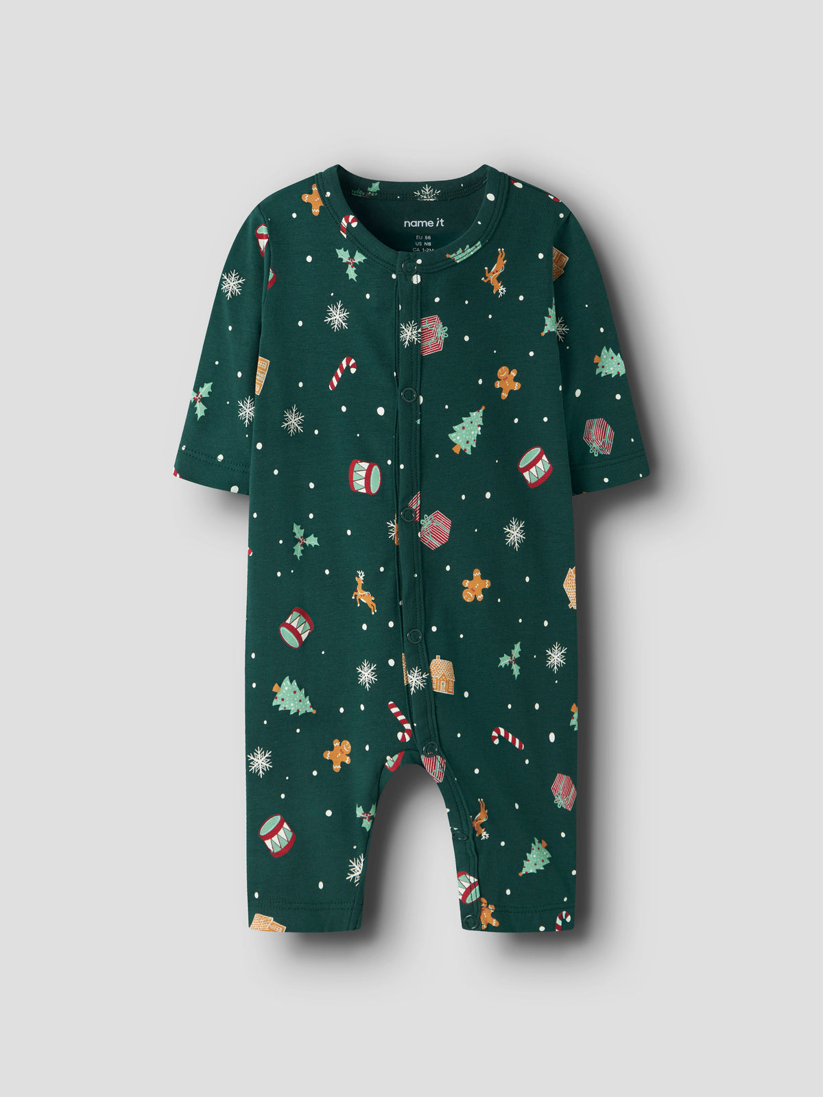 Name It Vismas - LS Nightsuit - Botanical Garden / Christmas