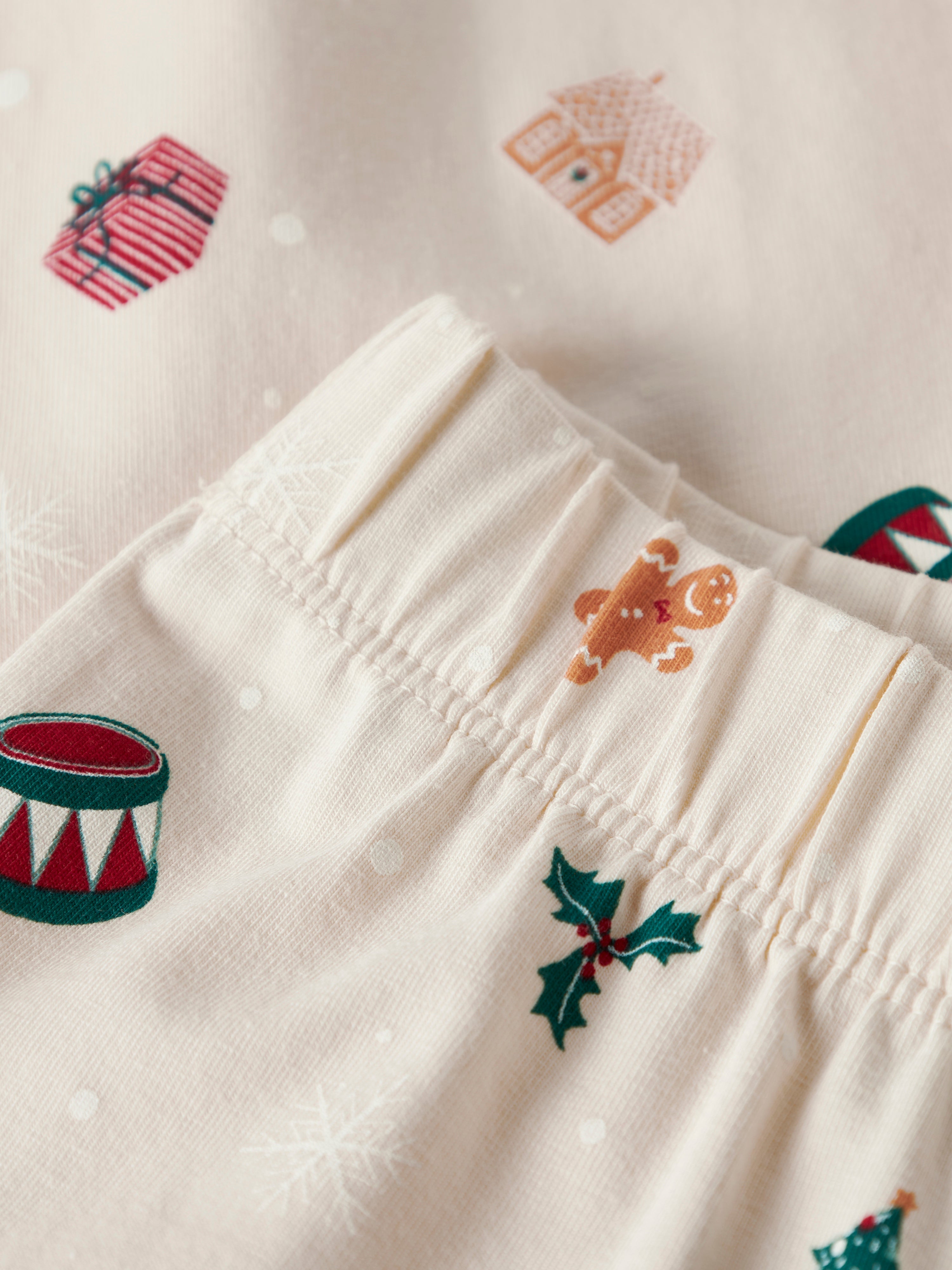 Name It Vismas Natsæt - Whitecap Gray/Xmas