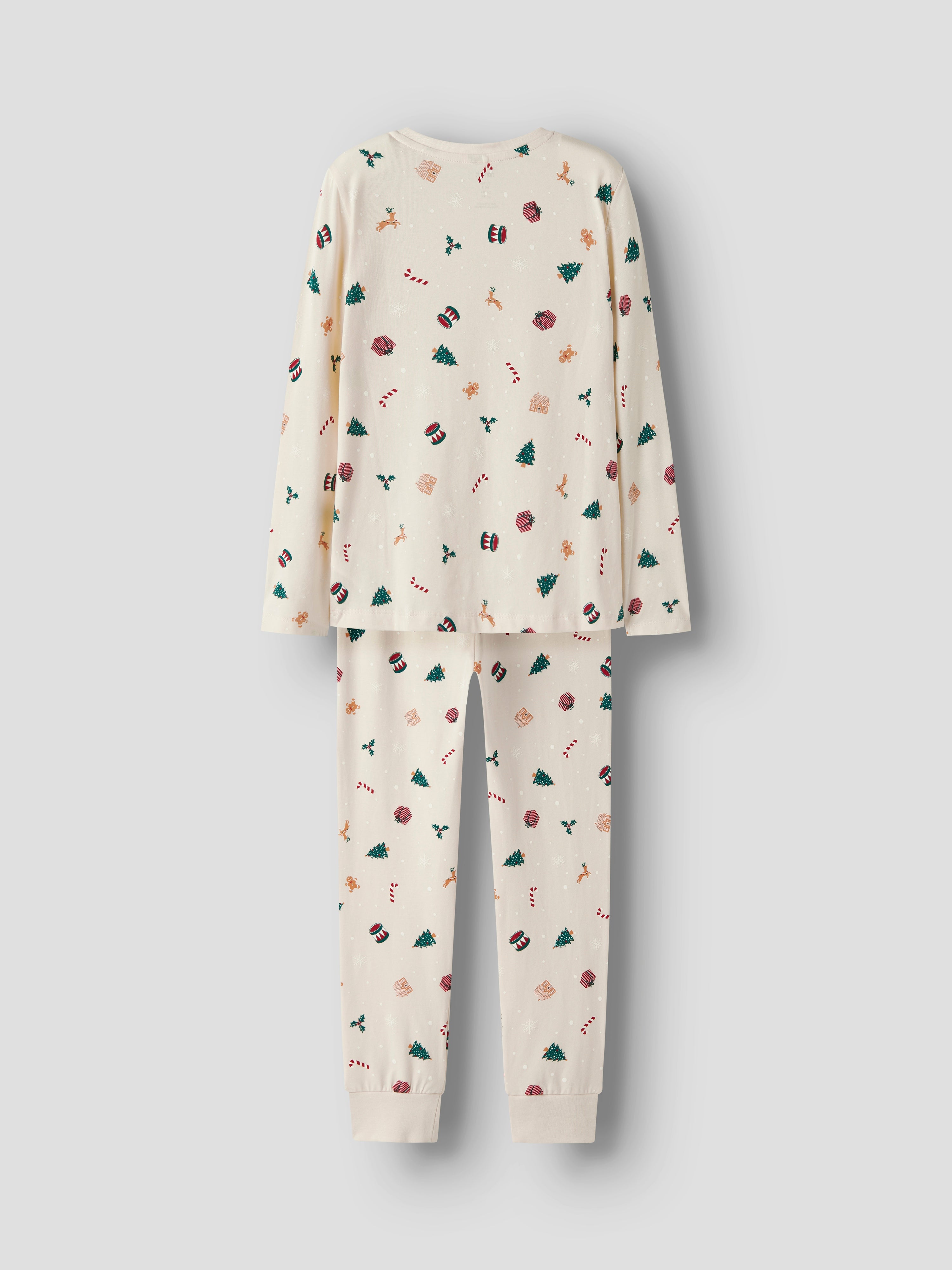 Name It Vismas Natsæt - Whitecap Gray/Xmas