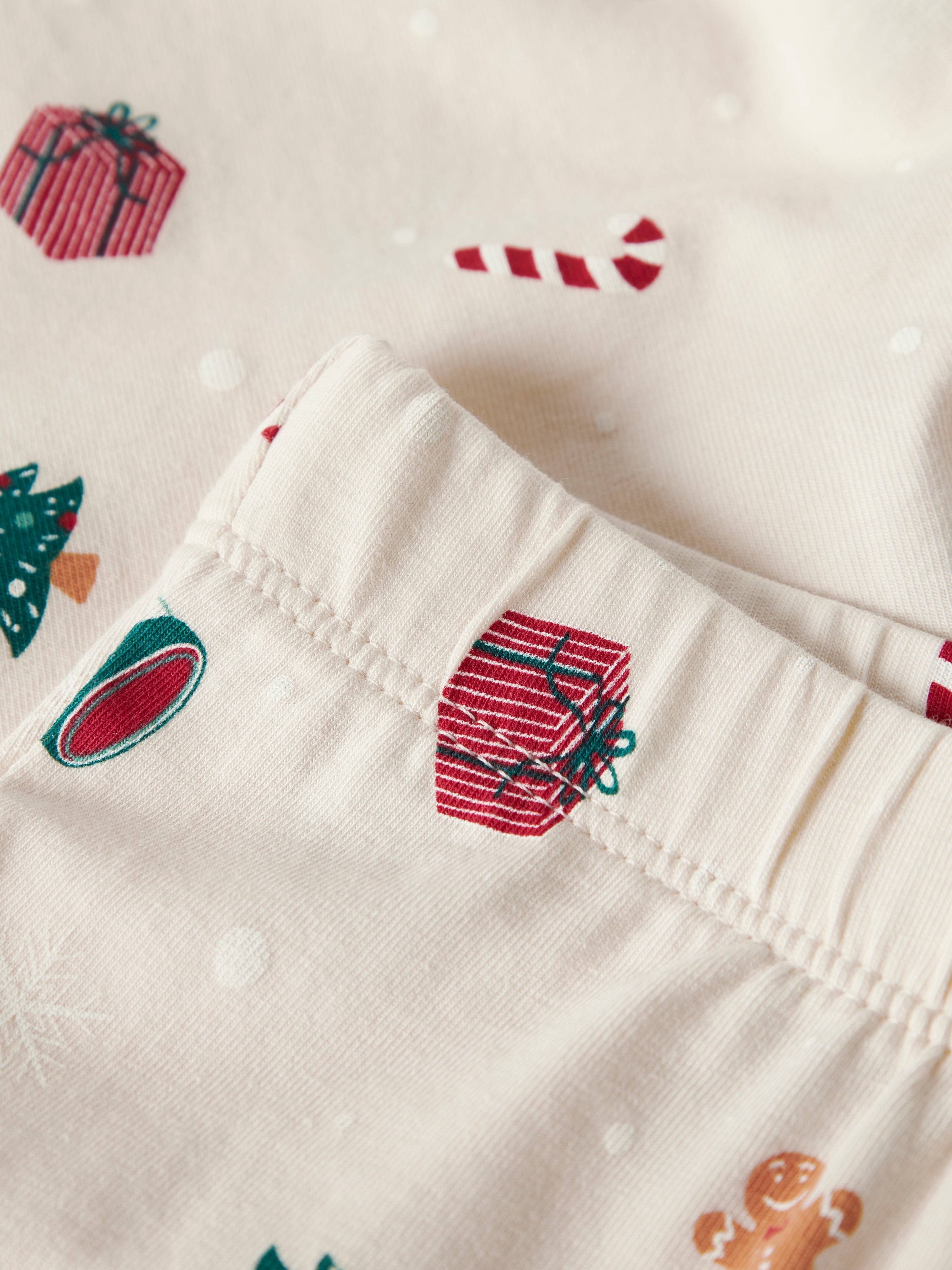 Name It Vismas Natsæt - Whitecap Gray/Xmas