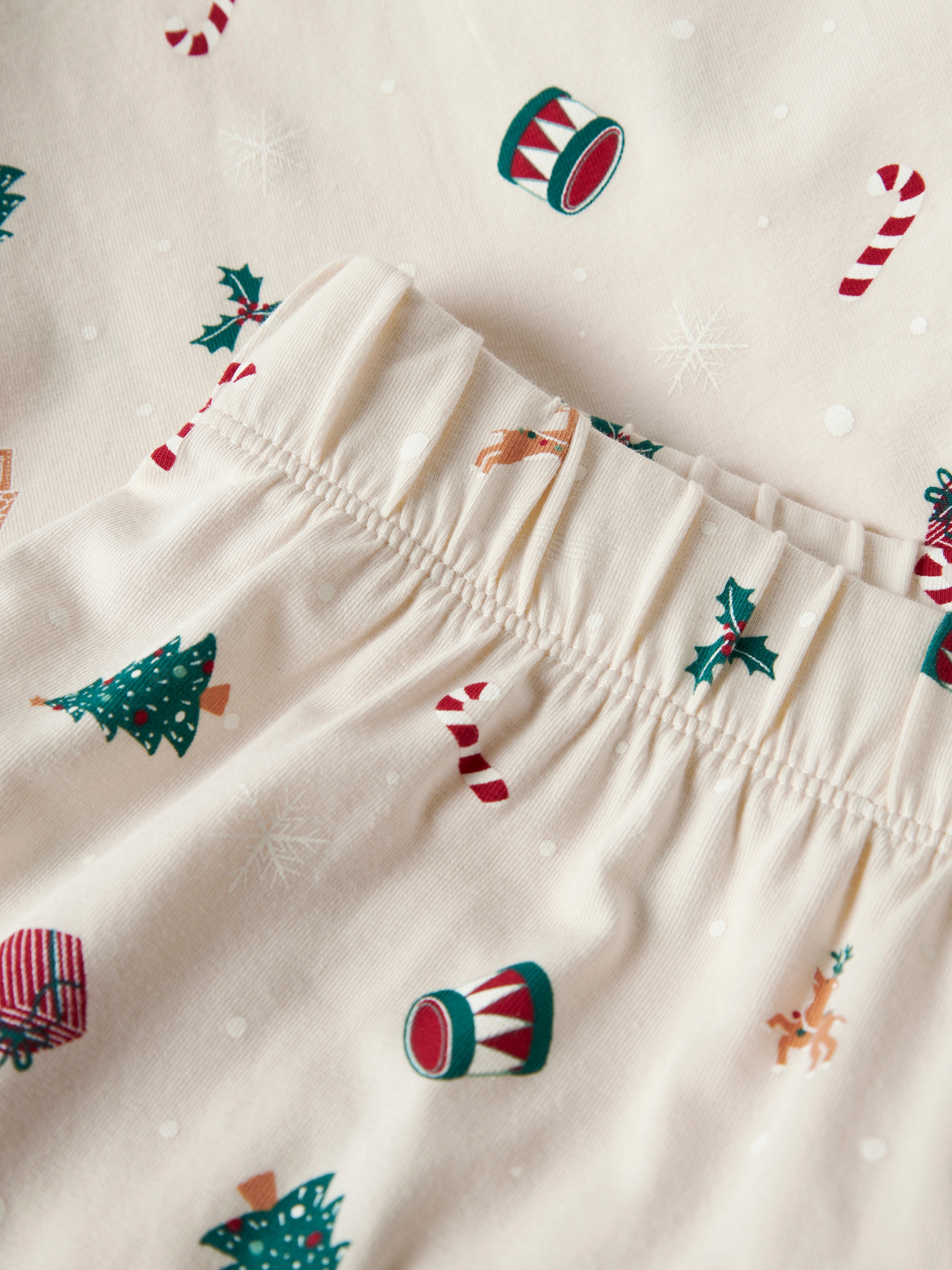 Name It Vismas Natsæt - Whitecap Gray/Xmas