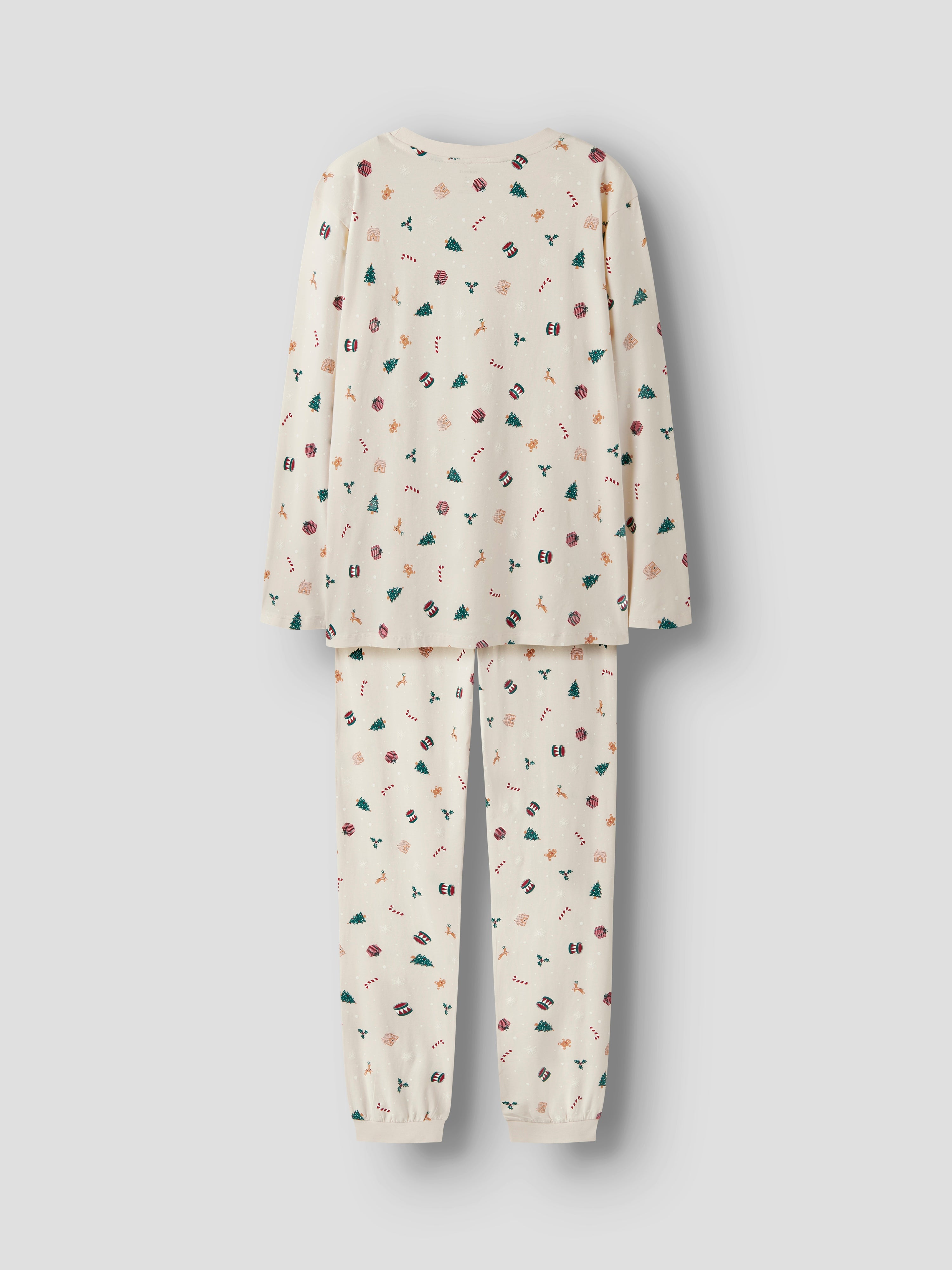 Name It Vismas Natsæt - Whitecap Gray/Xmas