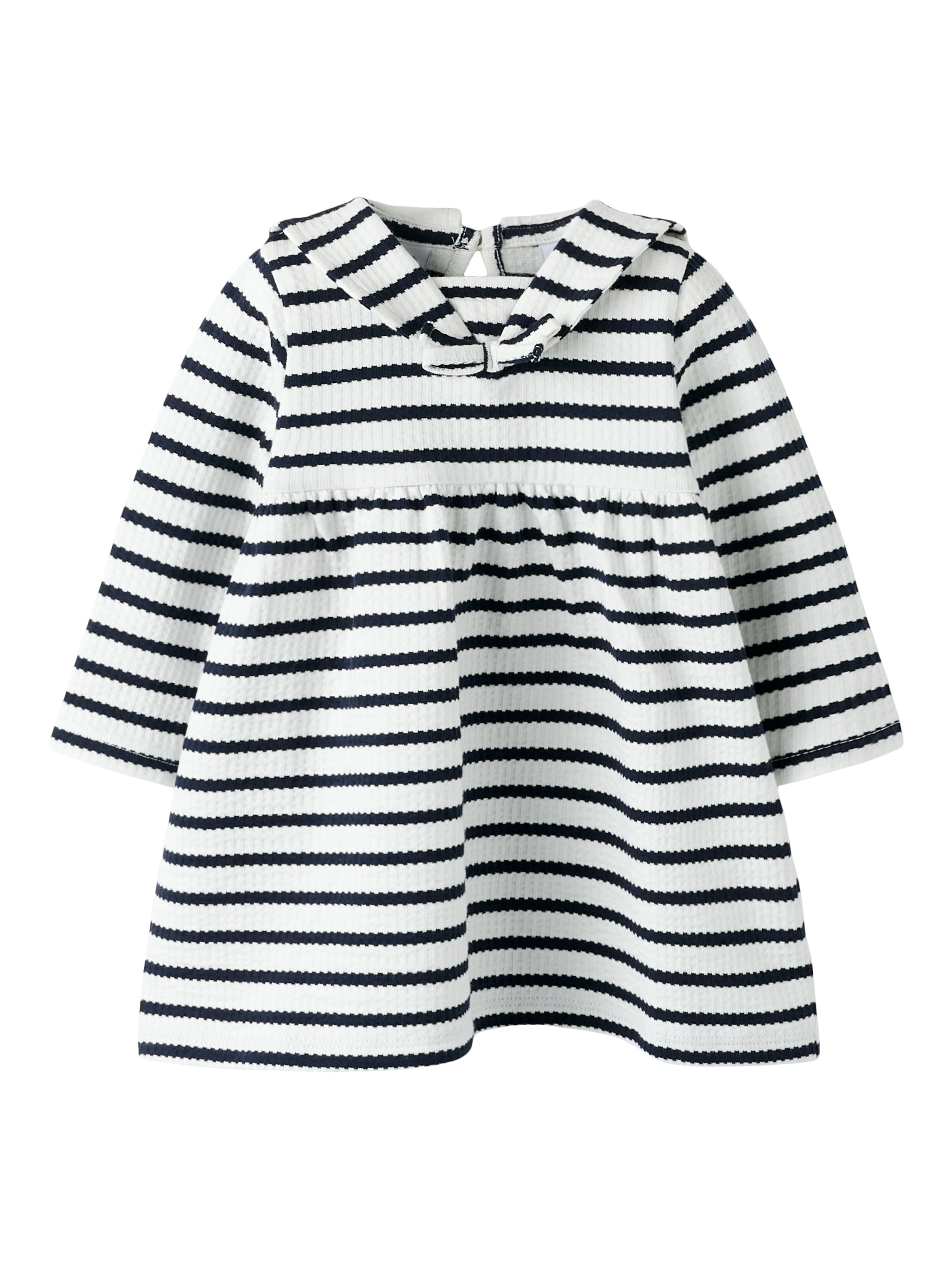 Name It Kattie LS Dress - Cloud Dancer Sky Captain