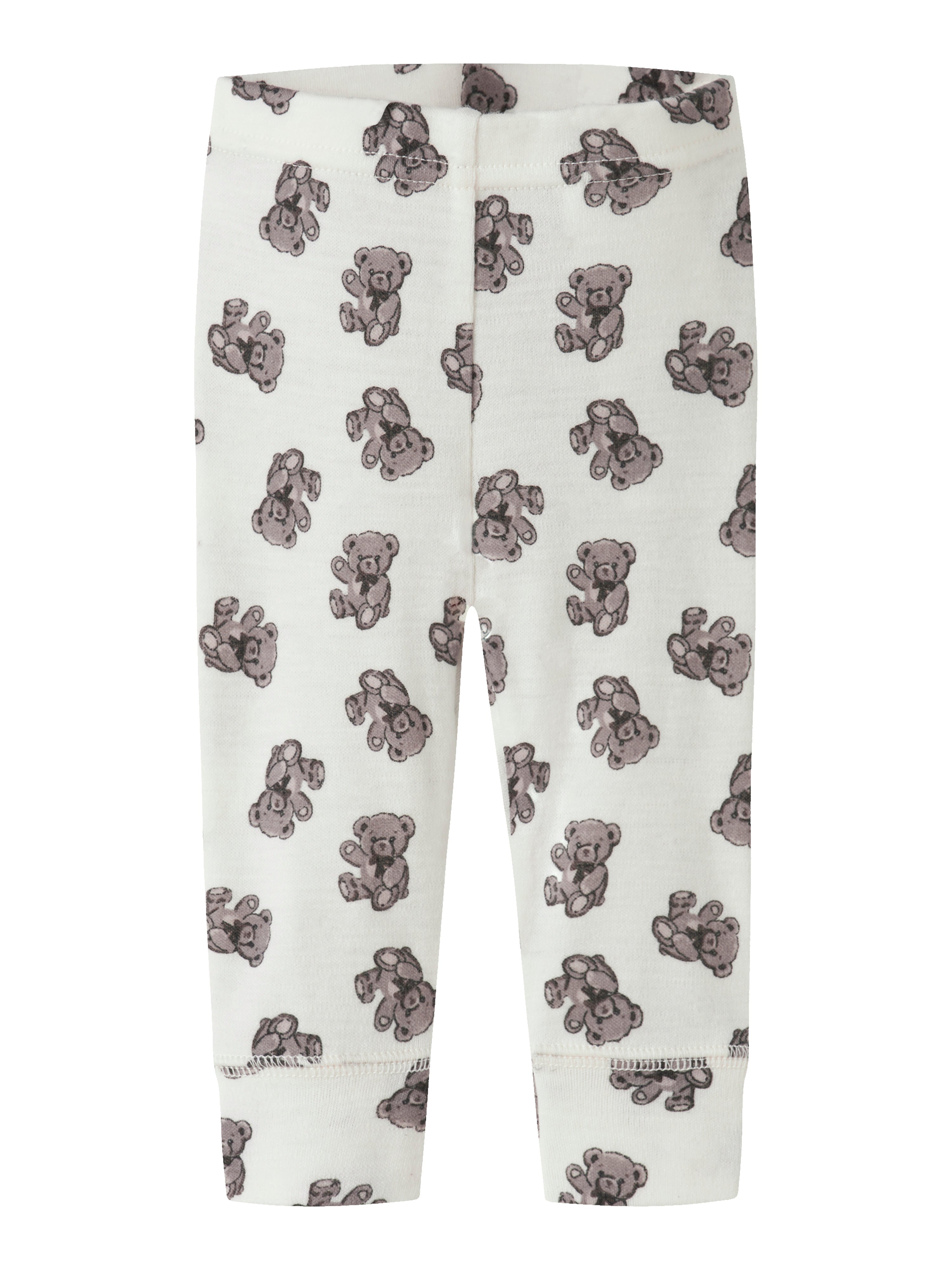Name It - Willu Wool Legging - Snow White / Teddy Bear