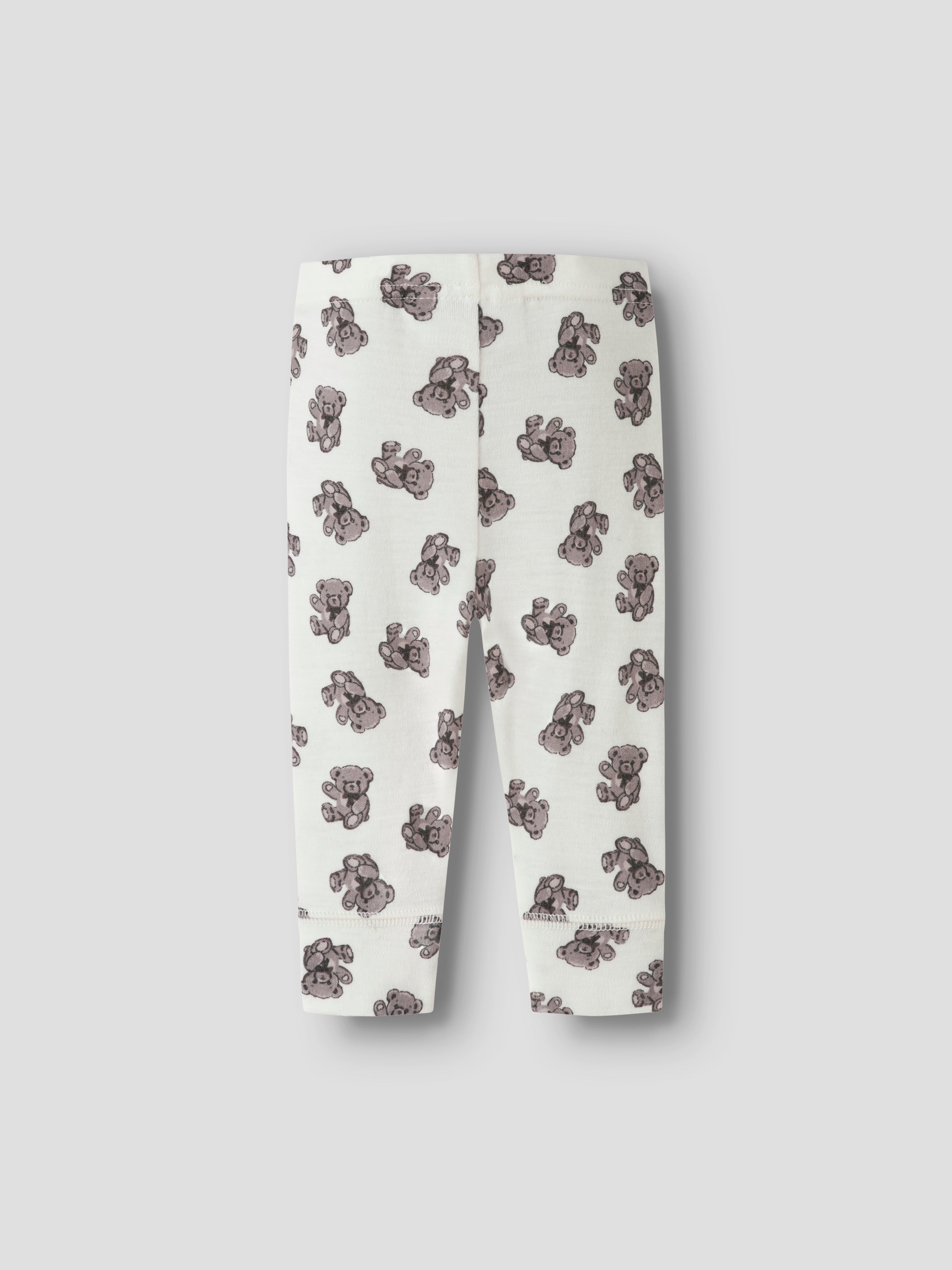 Name It - Willu Wool Legging - Snow White / Teddy Bear