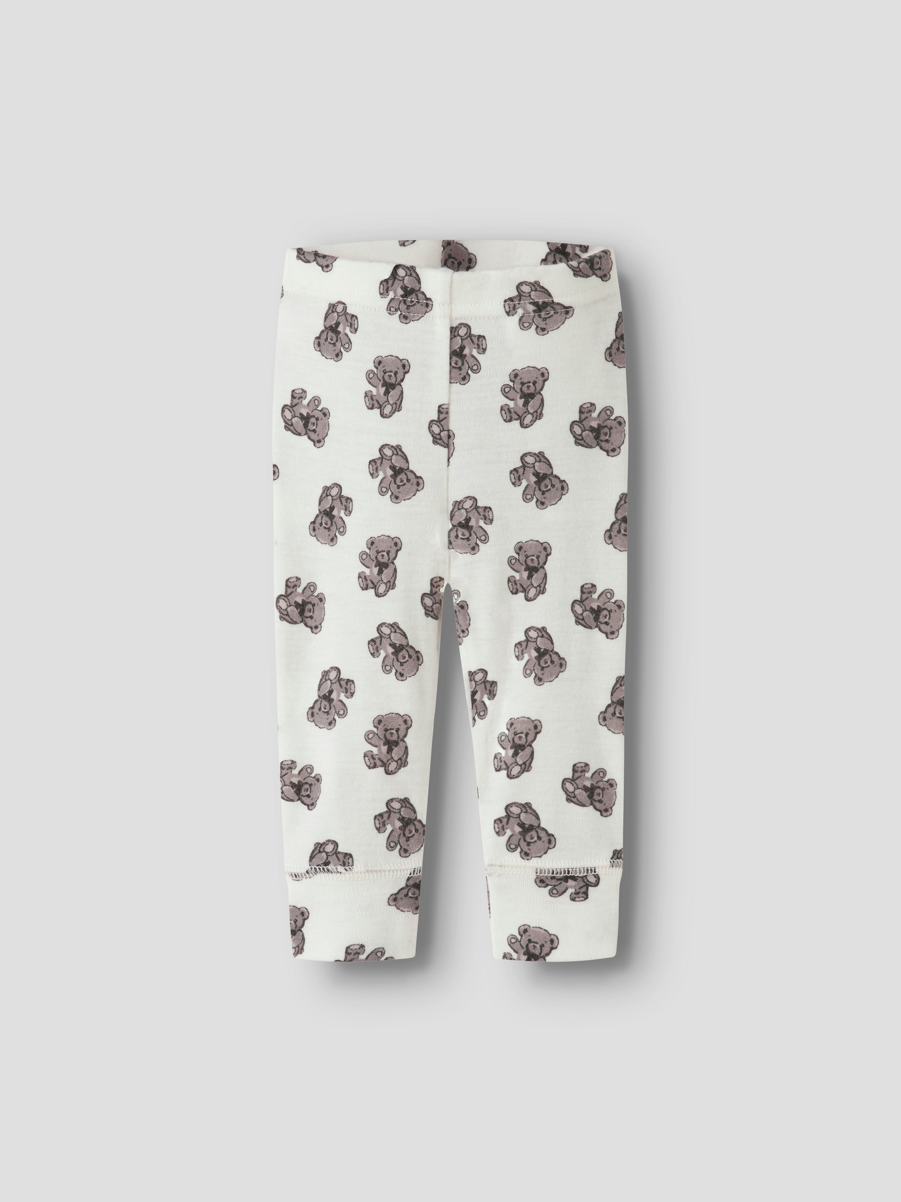 Name It - Willu Wool Legging - Snow White / Teddy Bear