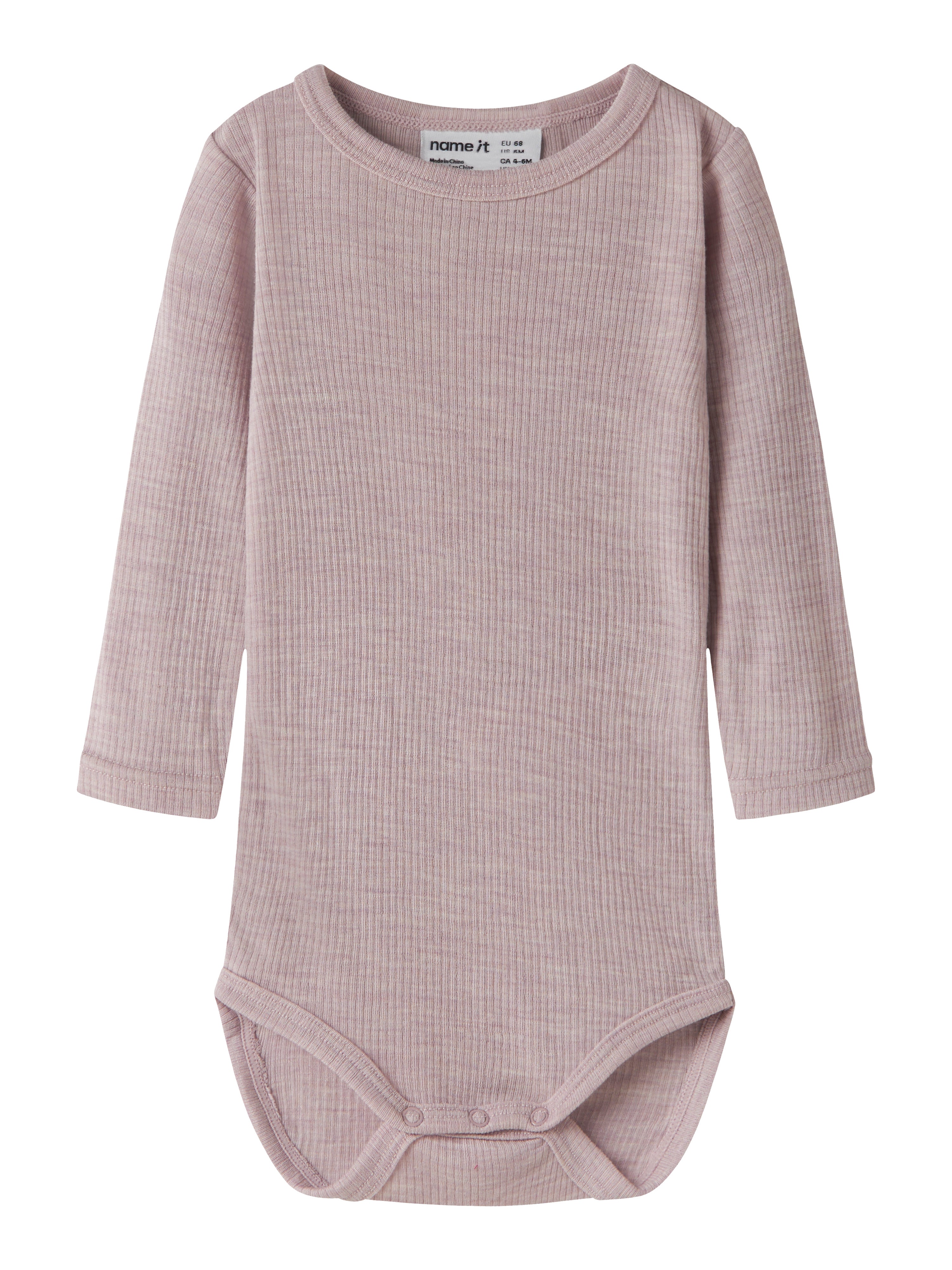 Name It Wax - Wool Rib LS Body - Violet Ice