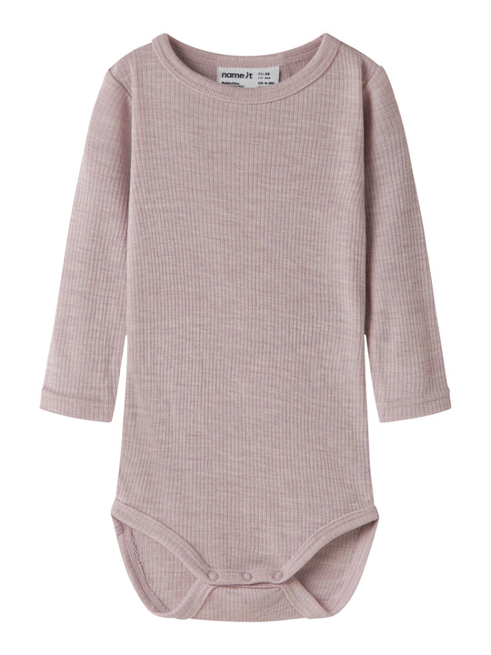 Name It Wax - Wool Rib LS Body - Violet Ice