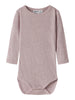Name It Wax - Wool Rib LS Body - Violet Ice