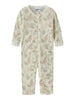 Name It Wang - Wool Needle Nightsuit - Snow White / Flowers + Leafs