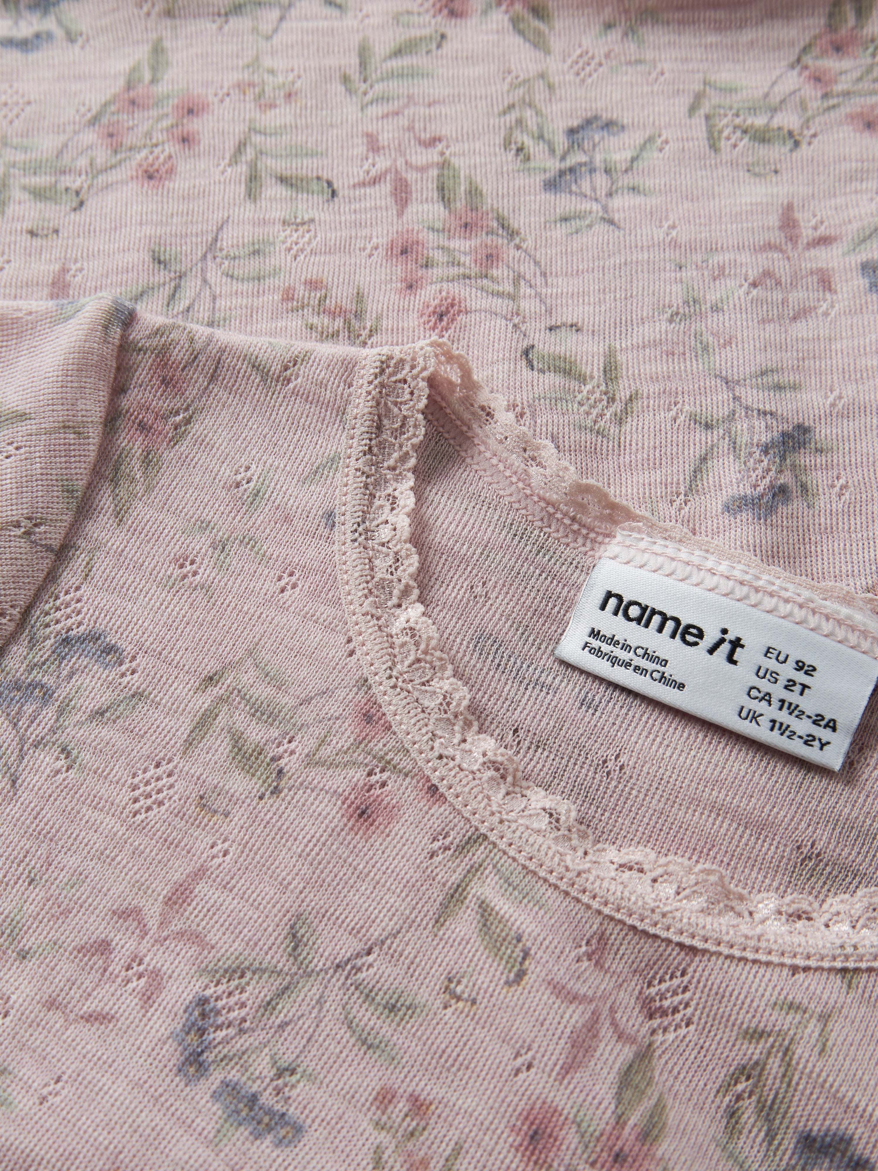 Name It Wang - Wool Needle LS Top - Violet Ice/Flower