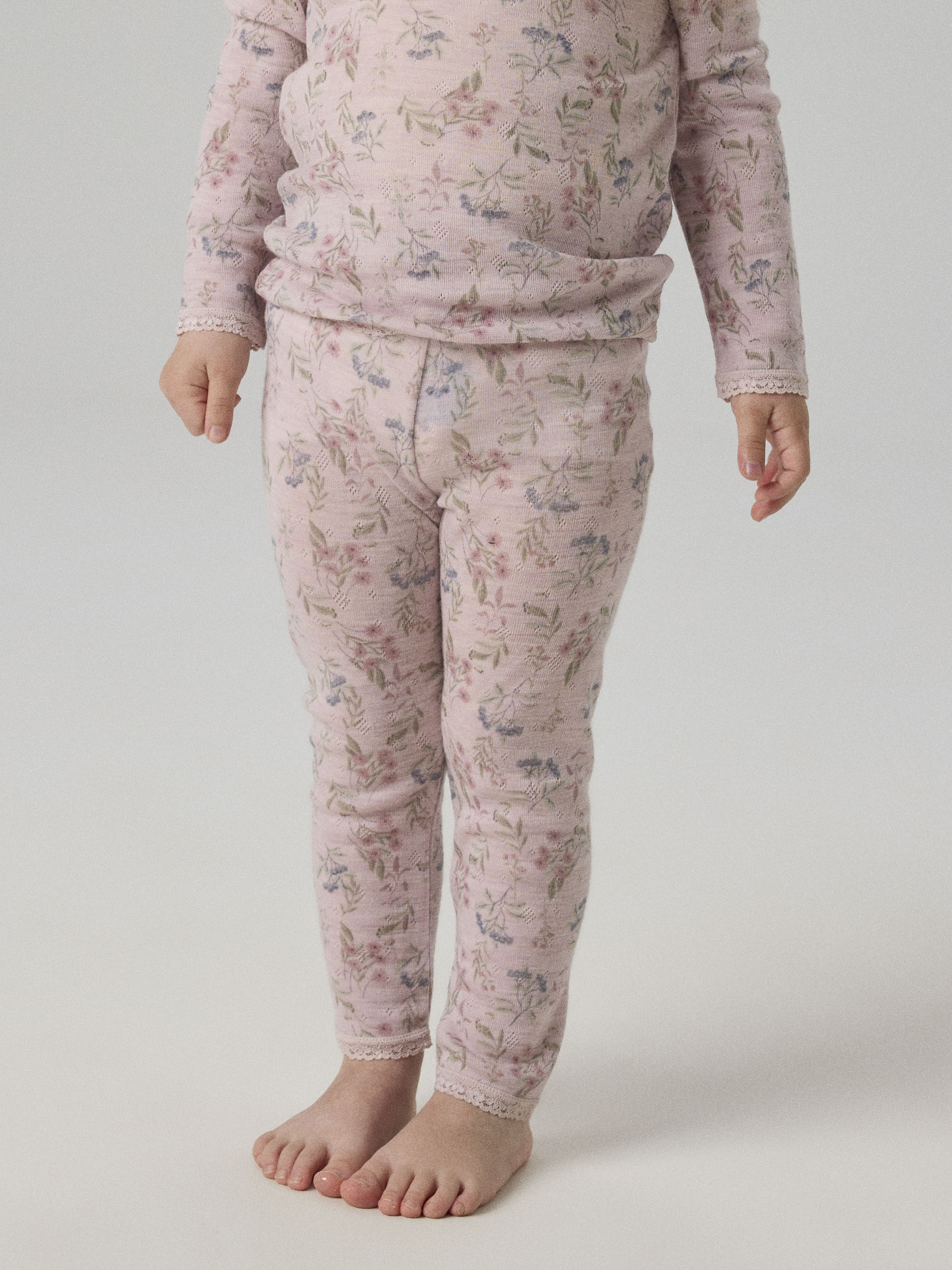 Name It Wang - Wool Needle Legging - Violet Ice/Flower