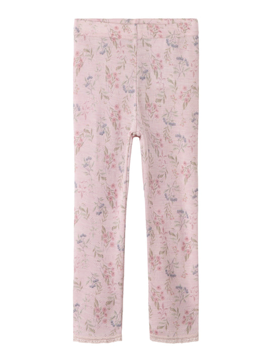 Name It Wang - Wool Needle Legging - Violet Ice/Flower