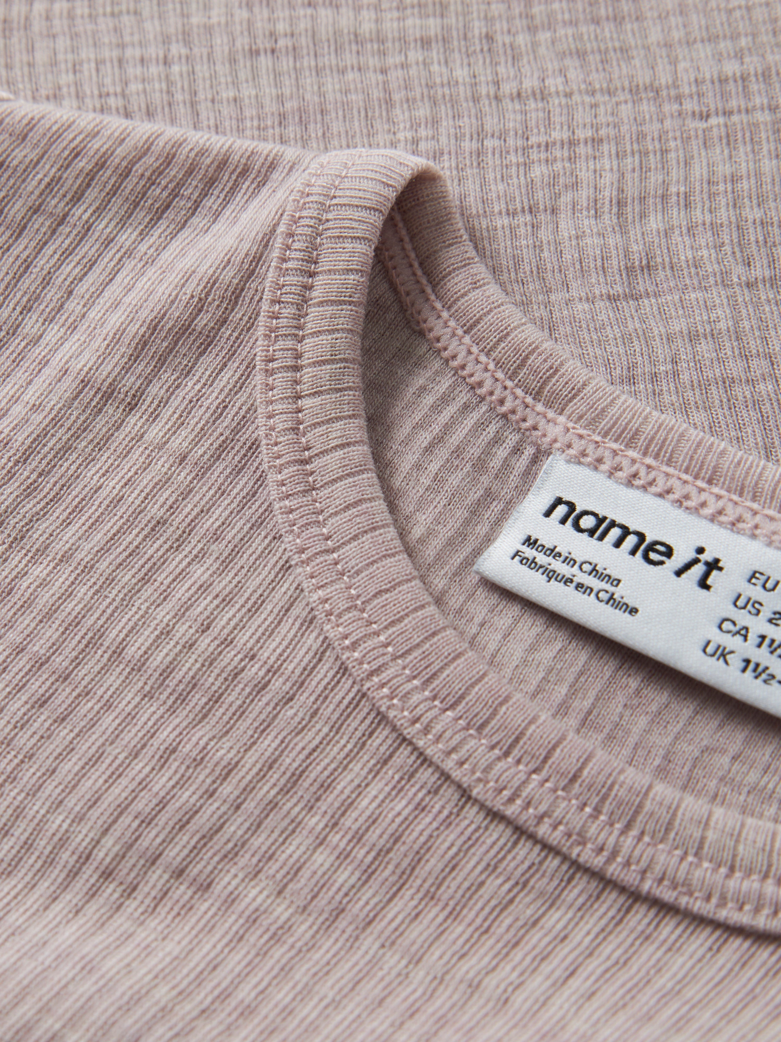 Name It Wax - Wool Rib LS Top - Violet Ice
