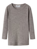 Name It Wax - Wool Rib LS Top - Satellite