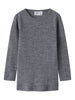 Name It Wax - Wool Rib LS Top - Folkstone Gray