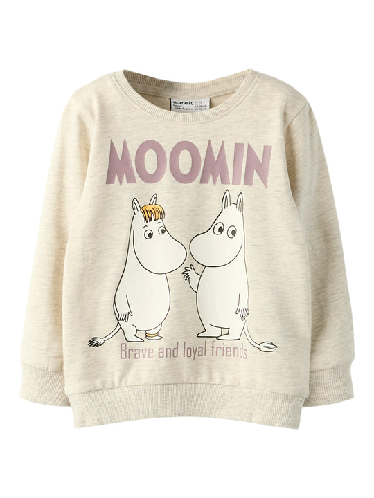 Name It Sloli Moomin Sweat Shirt - Peyote Melange