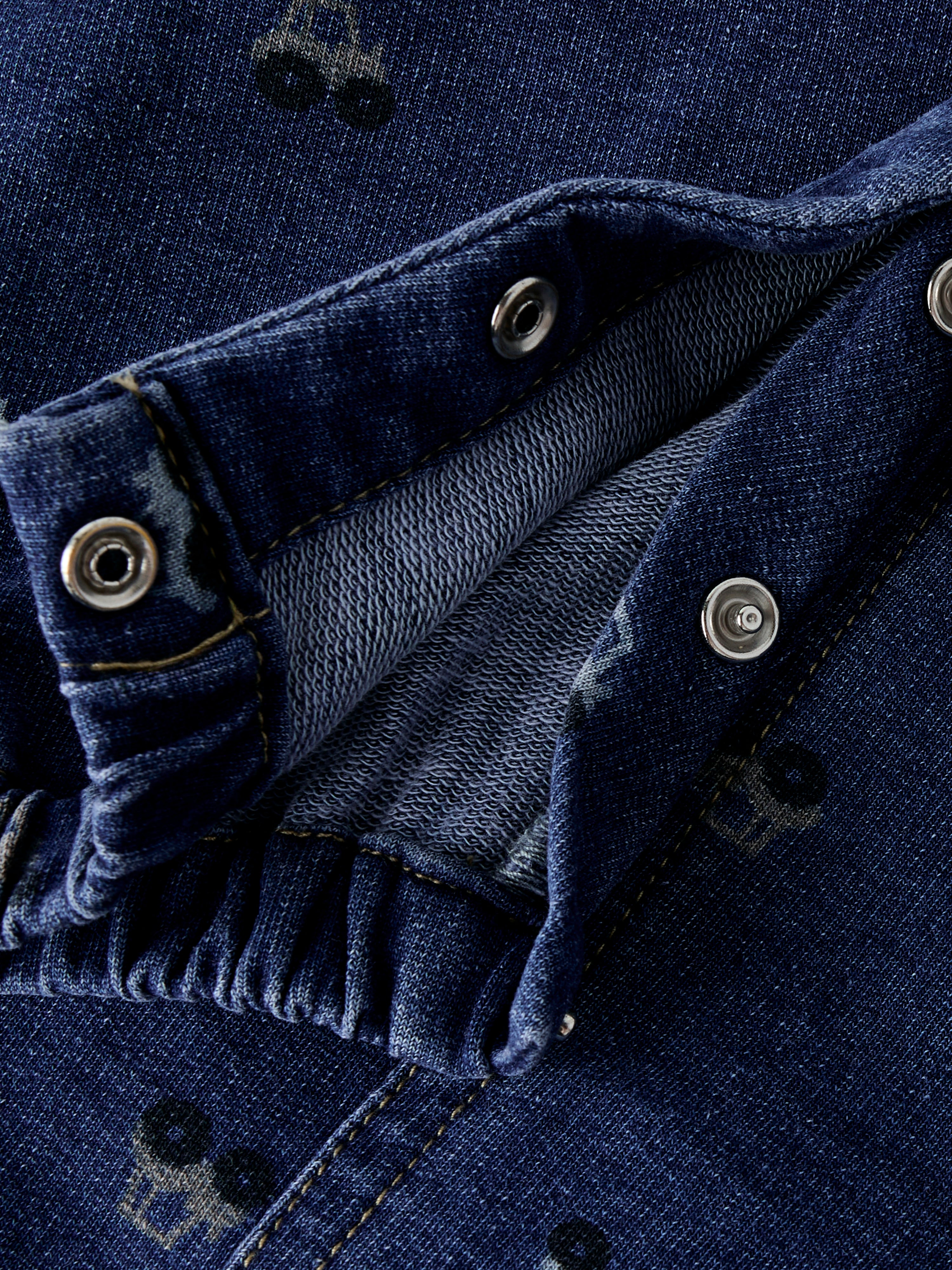 Name It Barrel - Sweat Denim Overall - Dark Blue Denim