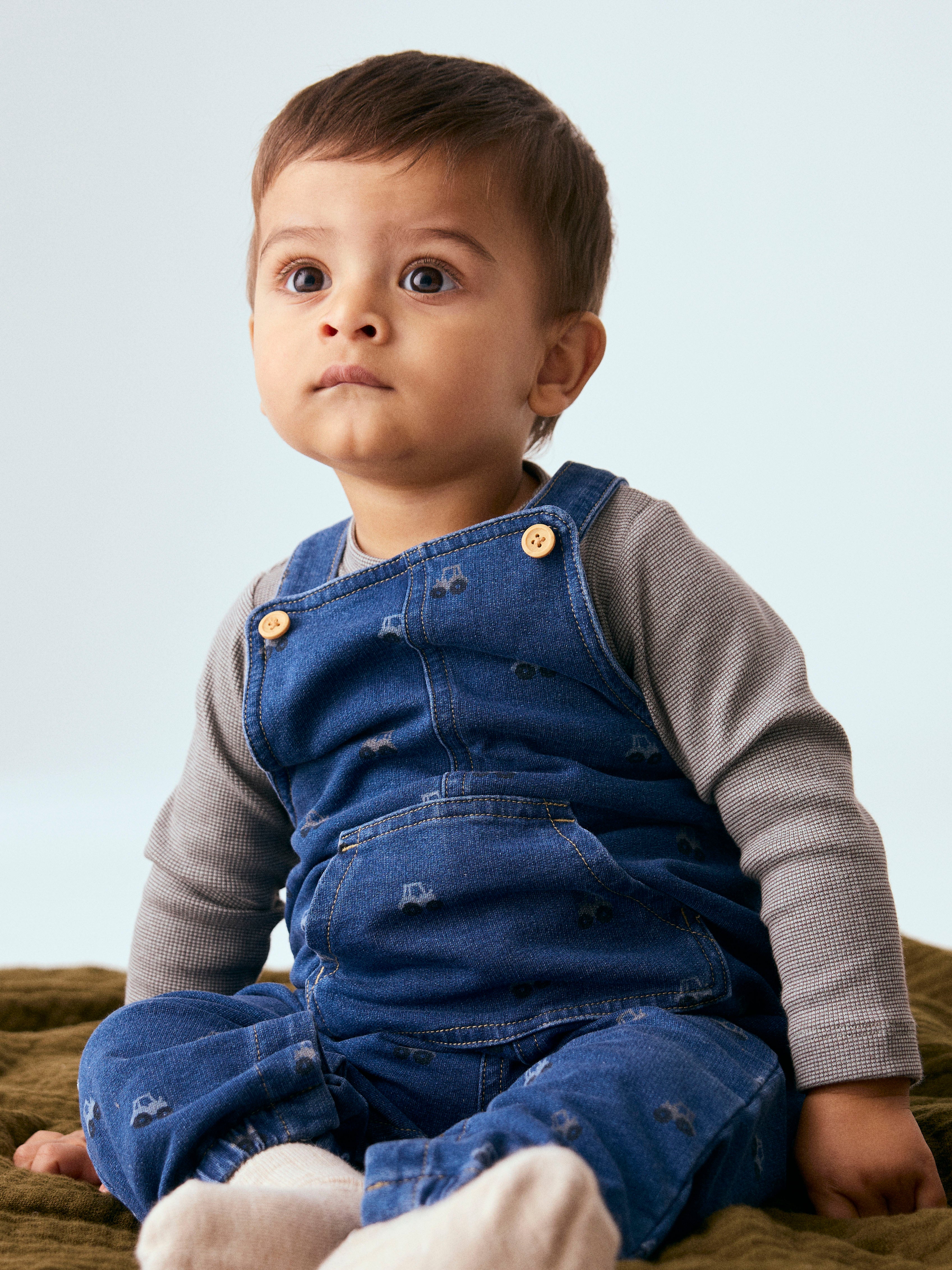 Name It Barrel - Sweat Denim Overall - Dark Blue Denim